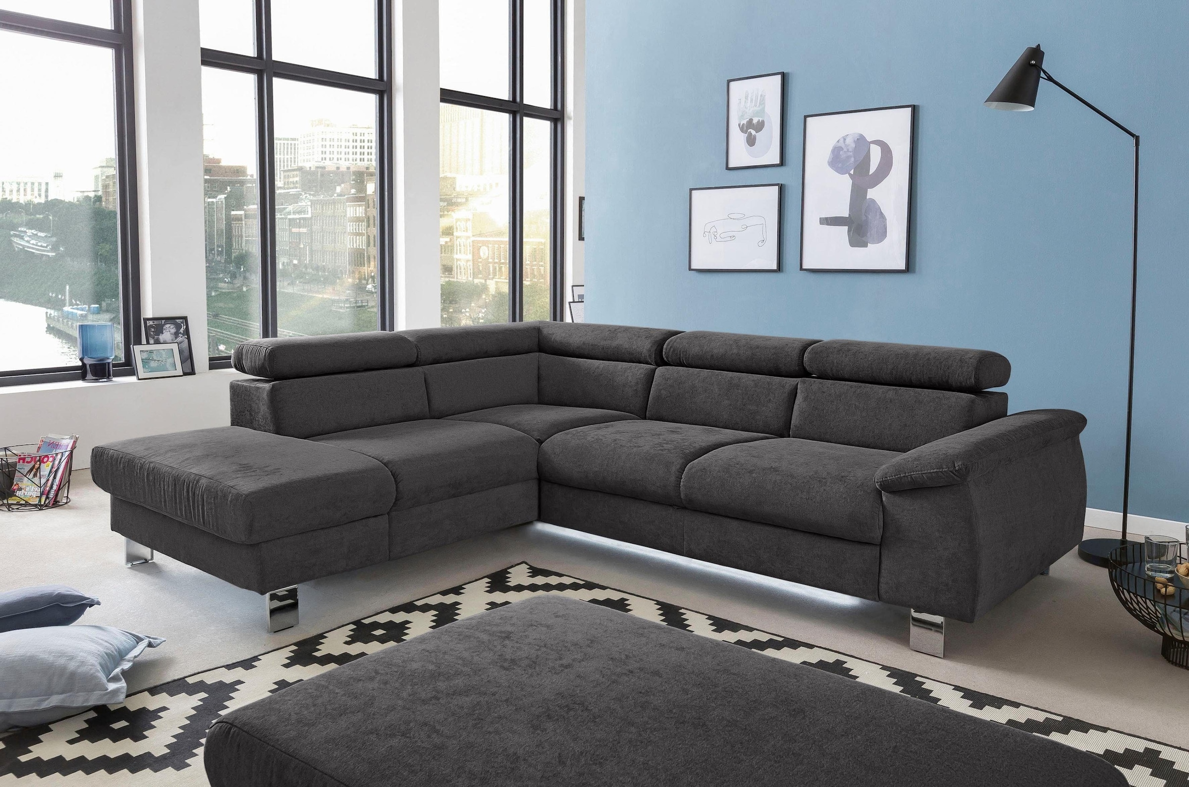 COTTA Polstergarnitur »Komaris L-Form«, (Set), Set bestehend aus: Ecksofa m günstig online kaufen