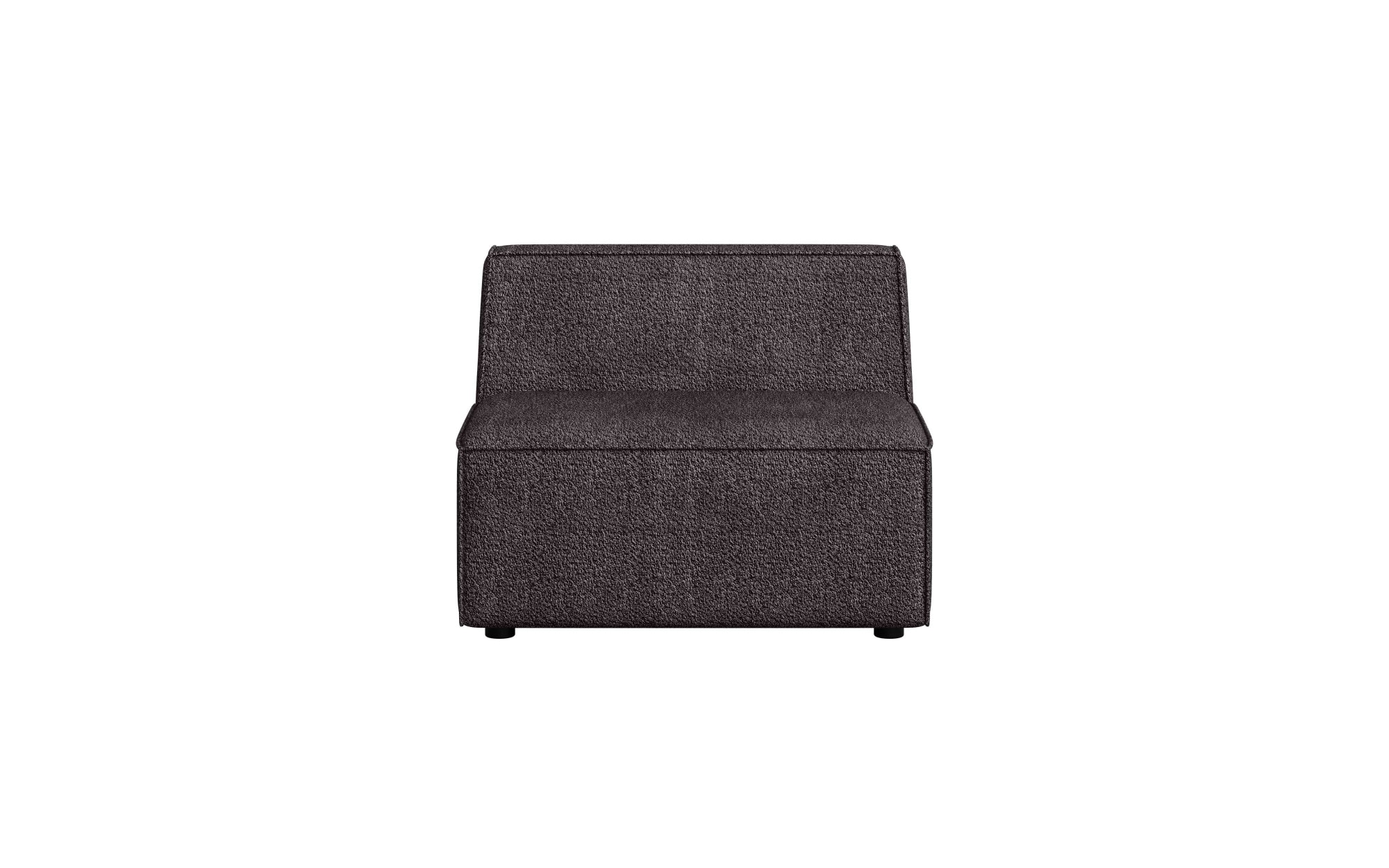 INOSIGN Sessel »Bequemer Sessel Cavan, Maße B/T/H: 90/90/72 cm«, ohne Armlehne, mit Wellenunterfederung, auch in Bouclé