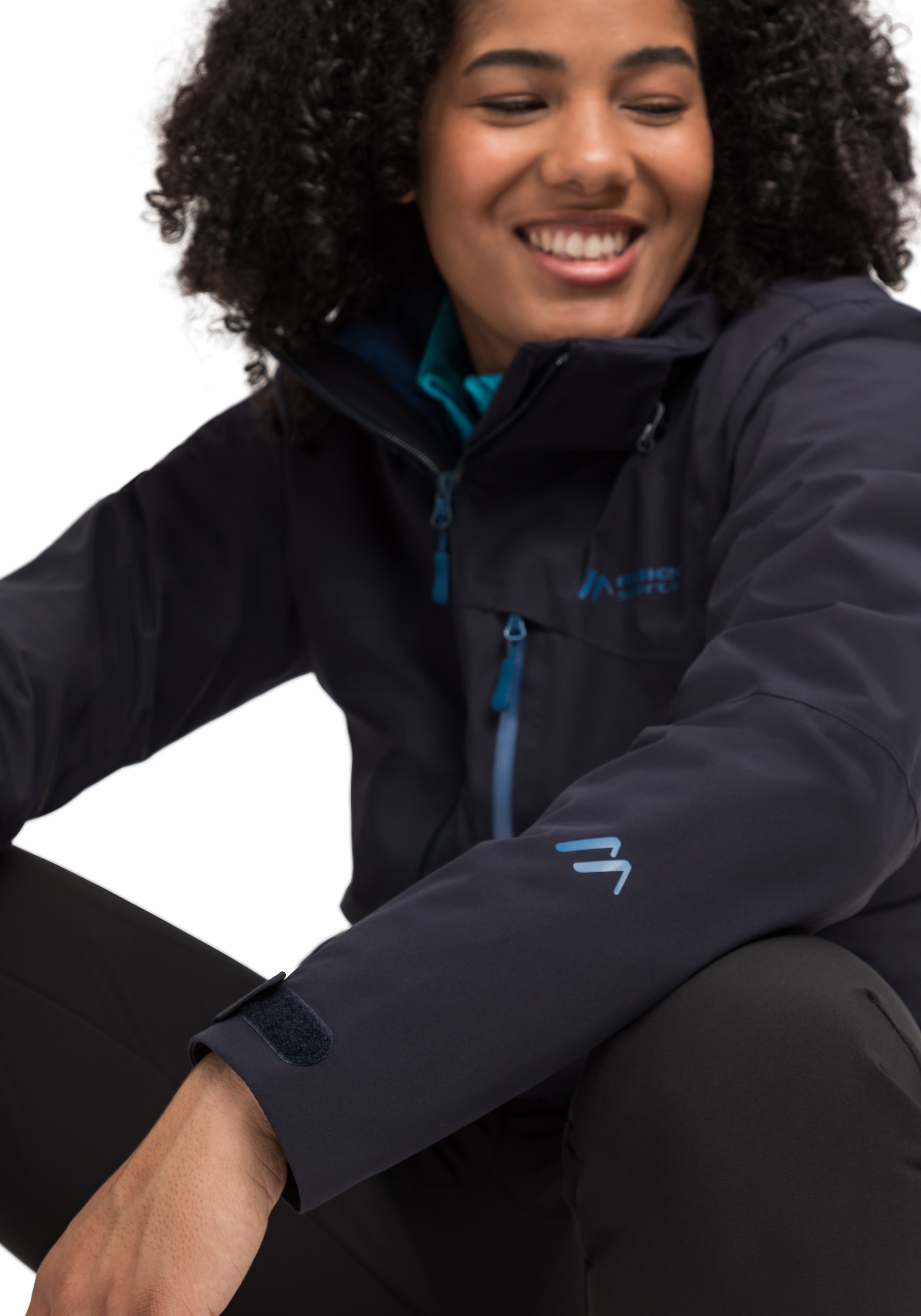 Maier Sports Outdoorjacke »Ribut Long W« Damen Wanderjacke, atmungsaktiv und wasserdicht, Regenjacke mit Kapuze