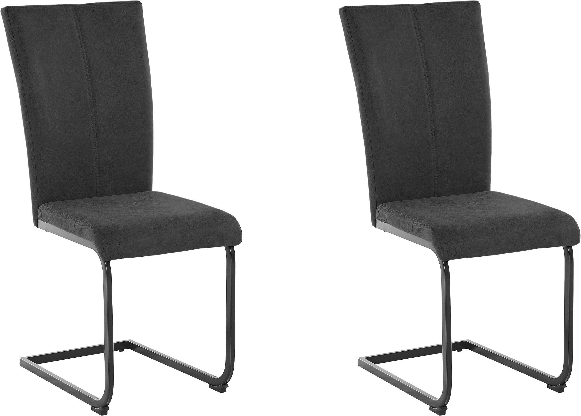 Home affaire Freischwinger »Oliver«, (Set), 2 St., Microfaser, Stuhl belast günstig online kaufen