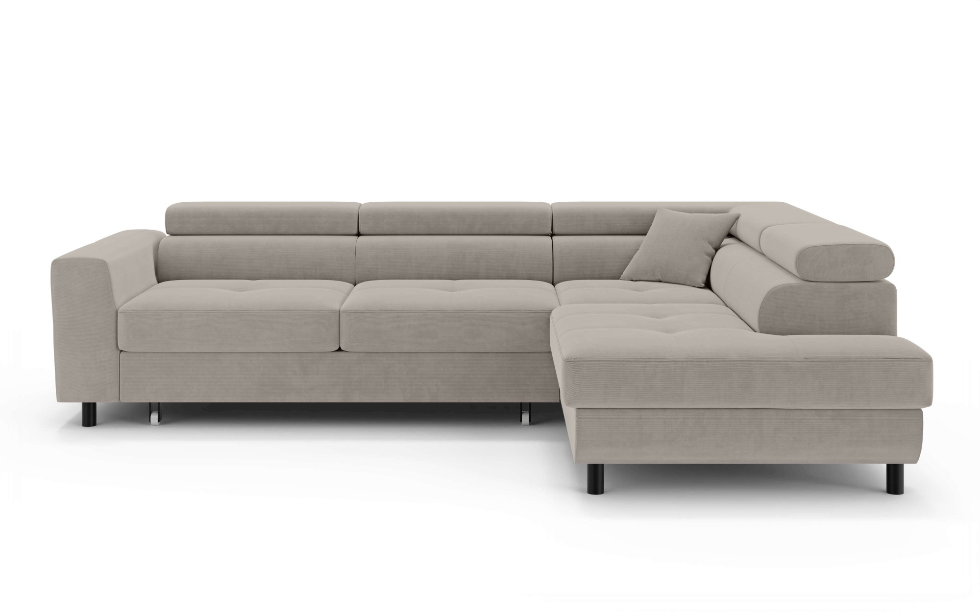 OTTO home Ecksofa »AADEN Schlafsofa mit verstellbaren Kopfstützen, B/T/H: 2 günstig online kaufen