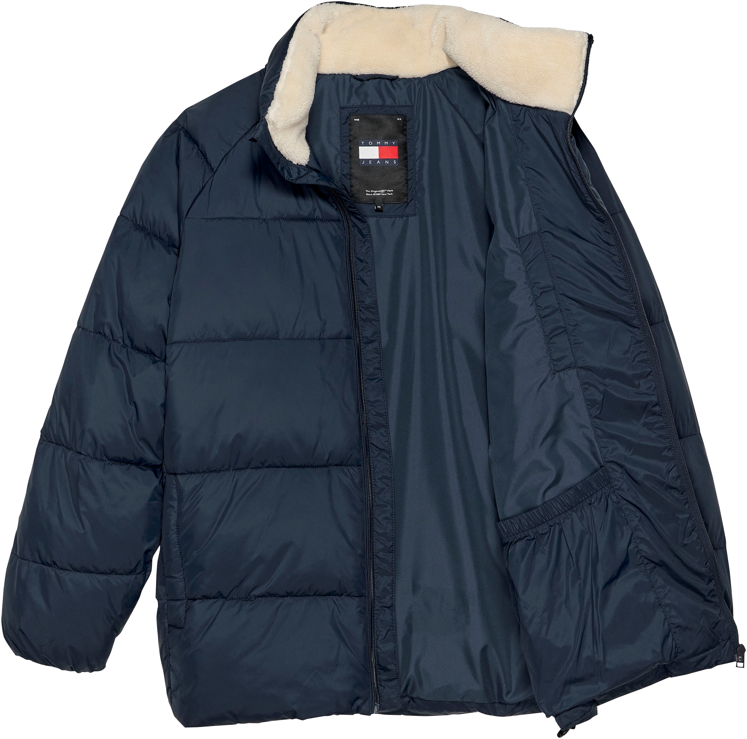 Tommy Jeans Steppjacke »TJM POLY PUFFER EXT«, ohne Kapuze