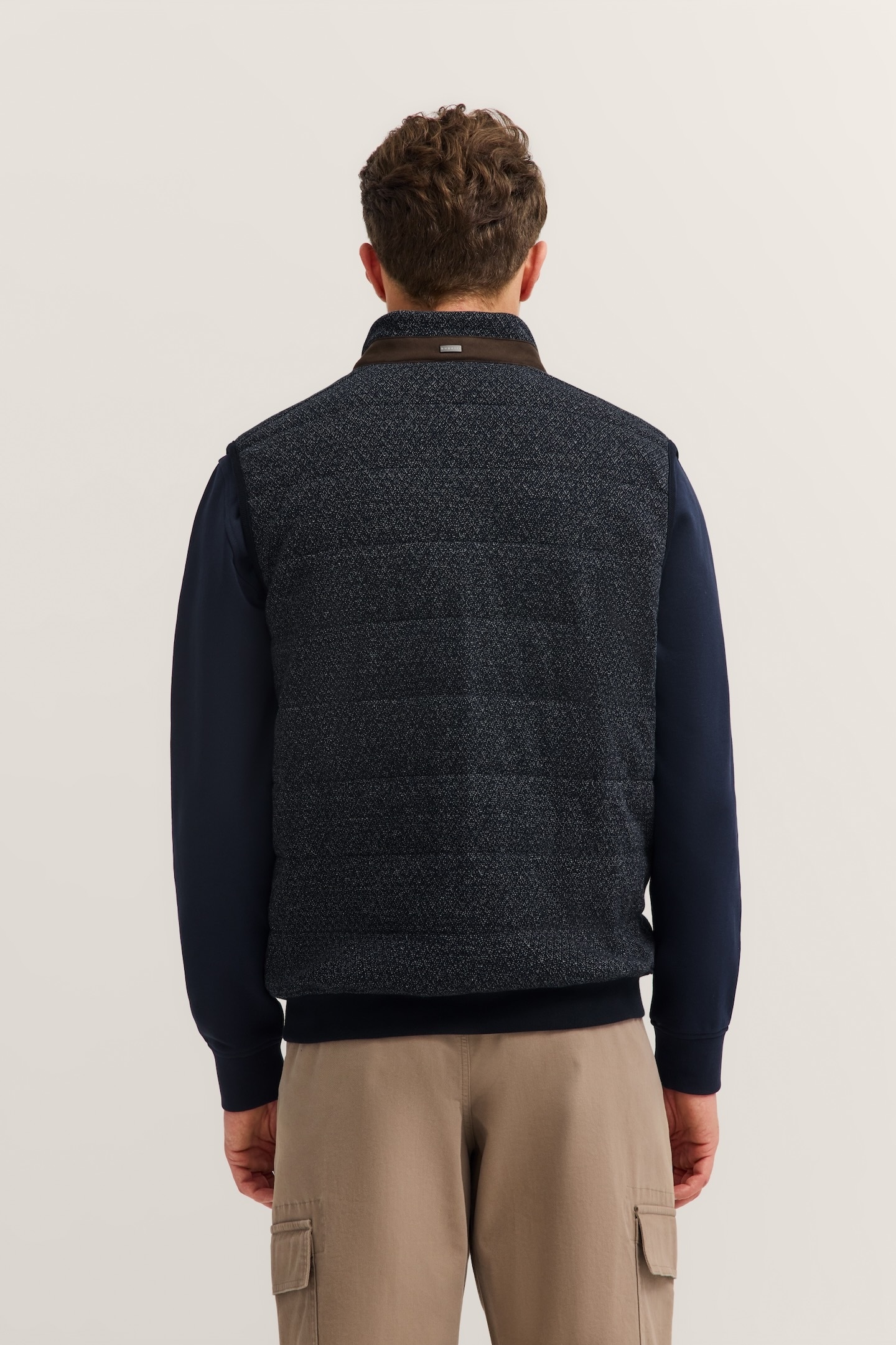 bugatti Sweatweste »Regular Fit« mit Stehkragen und aus reine Baumwolle