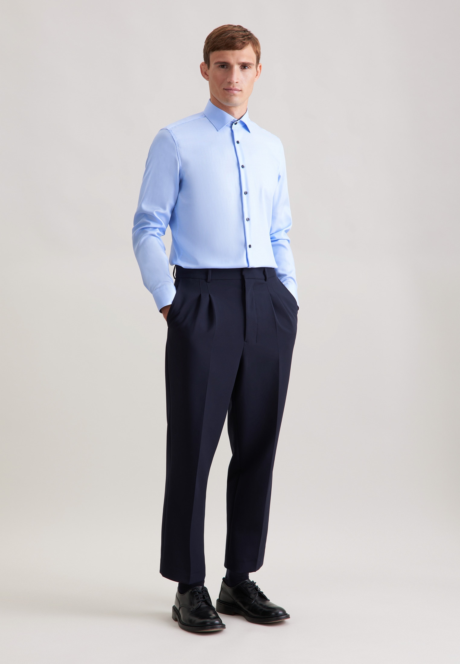 seidensticker Businesshemd »Schwarze Rose« X-Slim 1/1 Kentkragen Uni