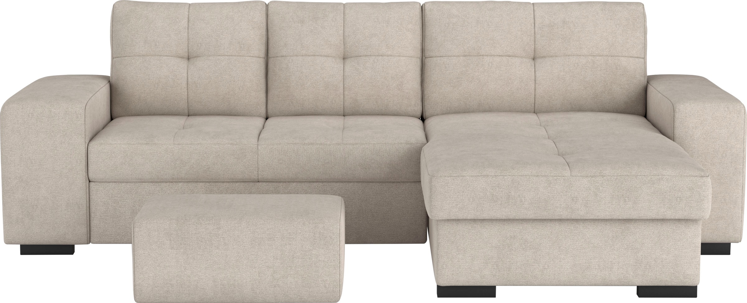 COTTA Ecksofa »Mattina L-Form«, mit Hocker, wahlweise mit Bettfunktion & Be günstig online kaufen
