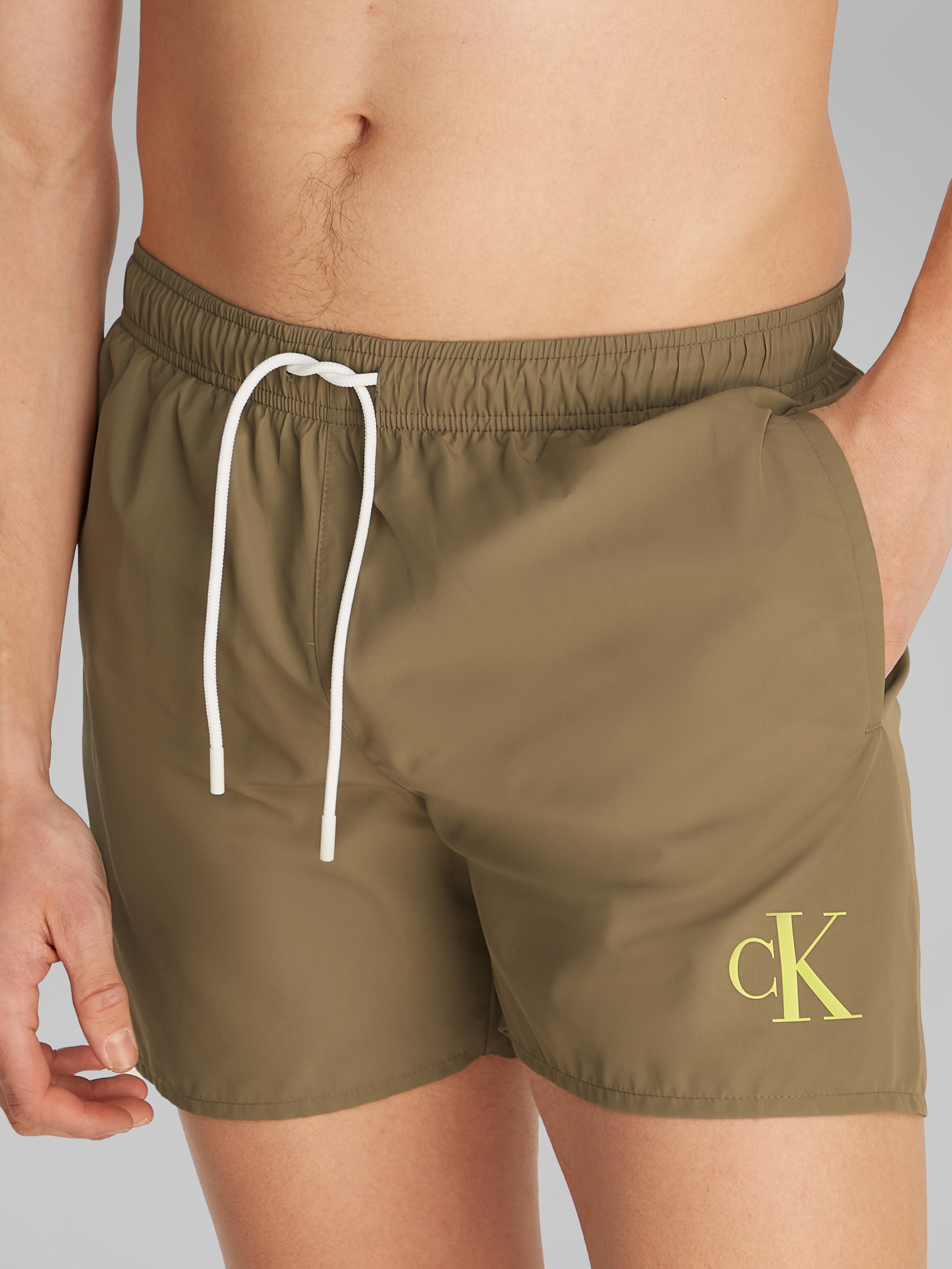 Calvin Klein Swimwear Badeshorts »MEDIUM DRAWSTRING«, mit Logo