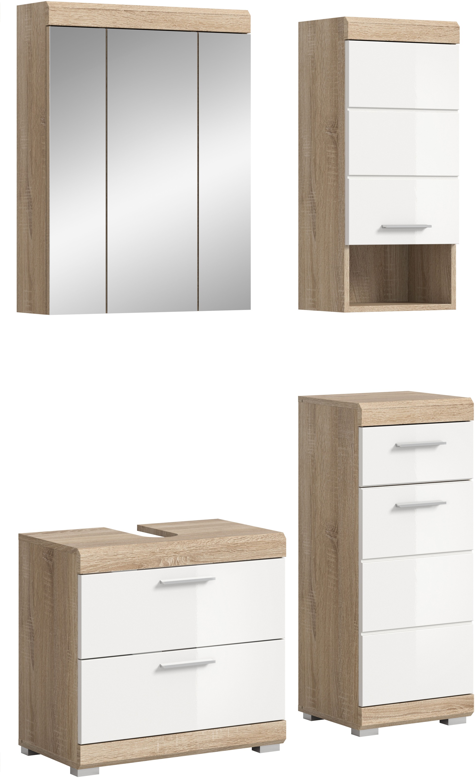 INOSIGN Badmöbel-Set »Siena, 4 teilig, bestehend aus:«, (Set), Waschbeckenu günstig online kaufen