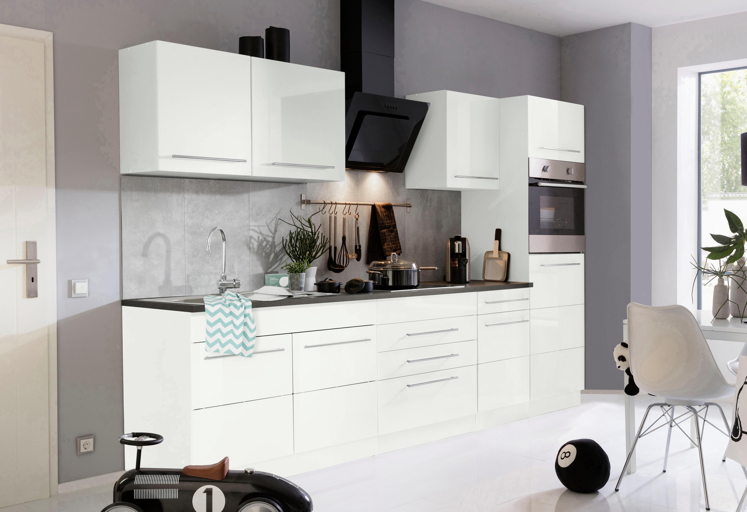 KOCHSTATION Küchenzeile »KS-Trient« Breite 290 cm, wahlweise mit E-Geräten, günstig online kaufen