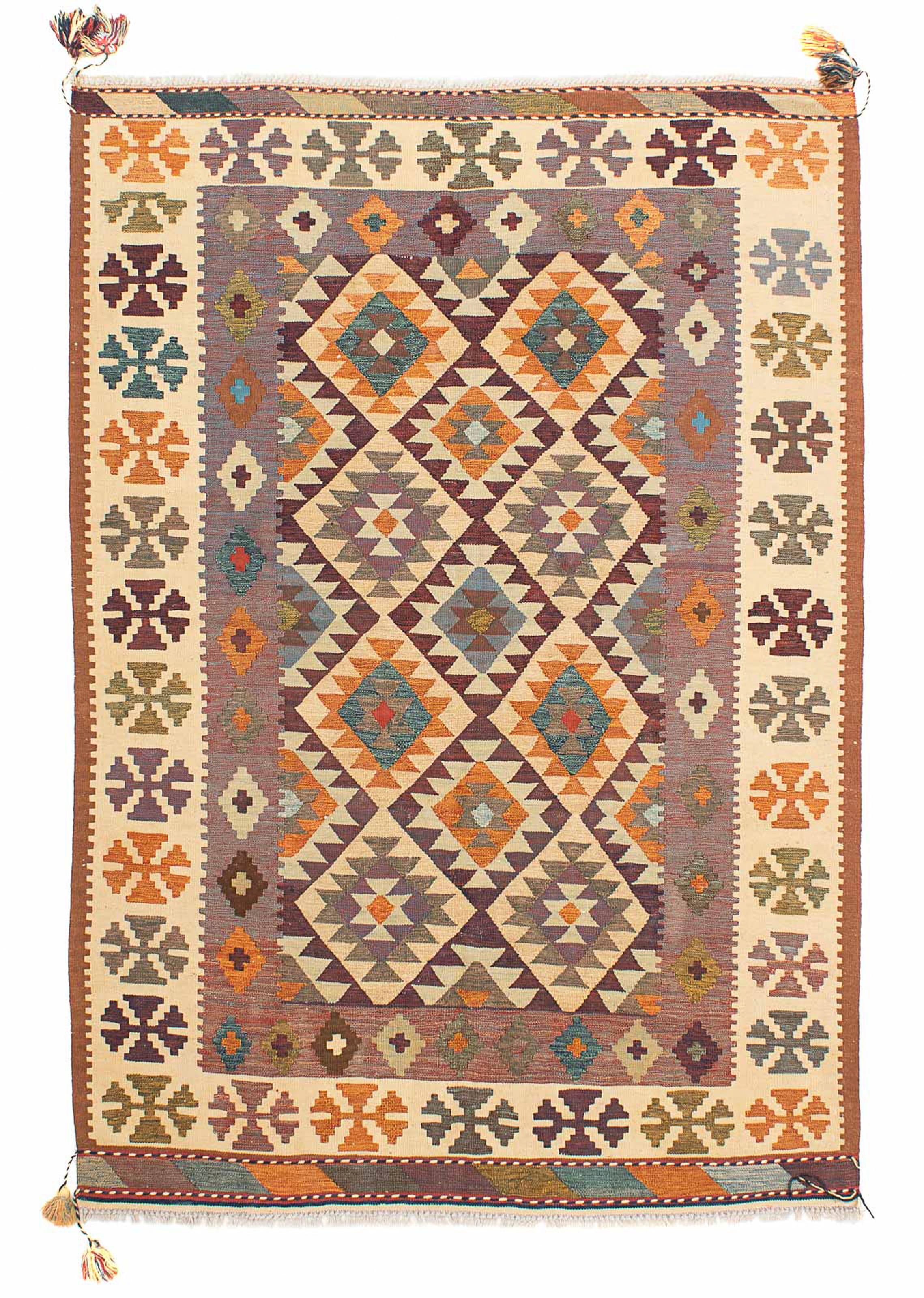 morgenland Wollteppich »Kelim - Oriental - 210 x 145 cm - mehrfarbig«, rech günstig online kaufen