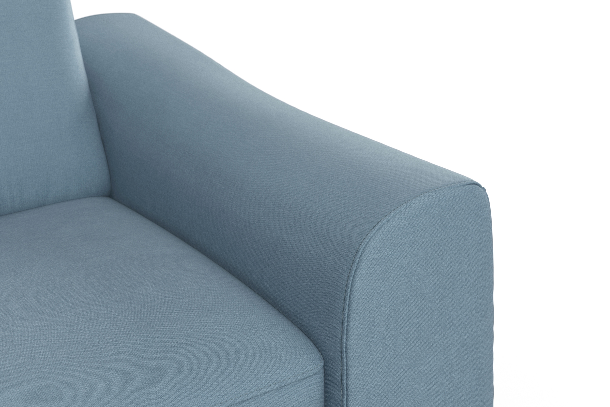 sit&more Ecksofa »Dundee L-Form«, mit Federkern und Edelstahlfüßen, wahlweise mit Kopfteilverstellung