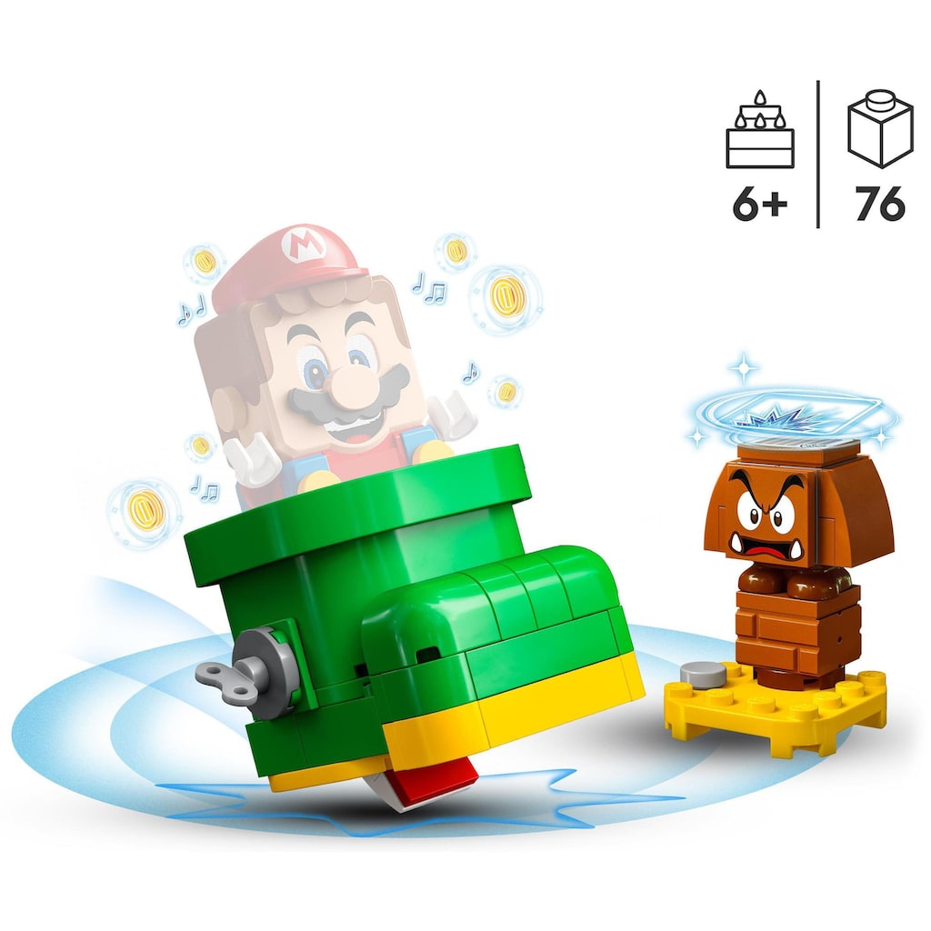 LEGO® Konstruktionsspielsteine »Gumbas Schuh – Erweiterungsset (71404), LEGO® Super Mario«, (76 St.), Made in Europe