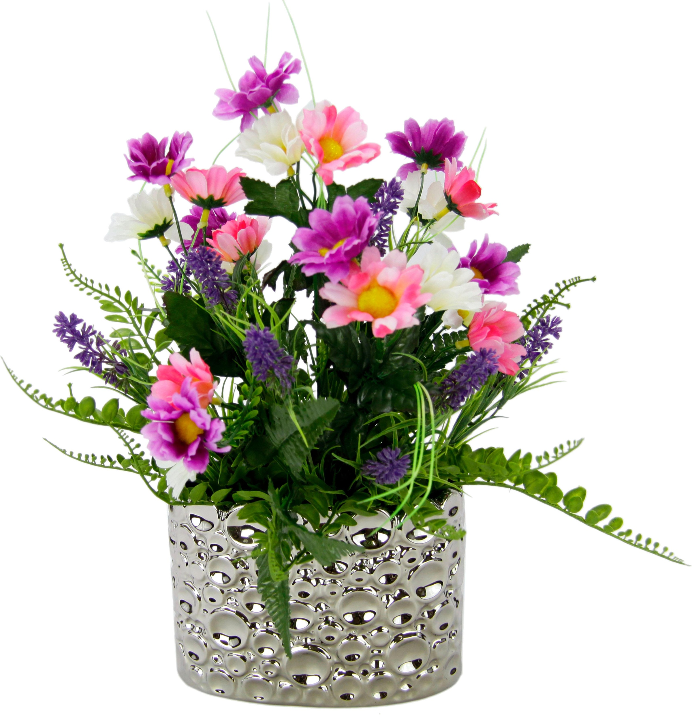 I.Ge.A. Kunstpflanze, bunt (variiert), B/H/L: 25cm x 32cm, 1 Stk.