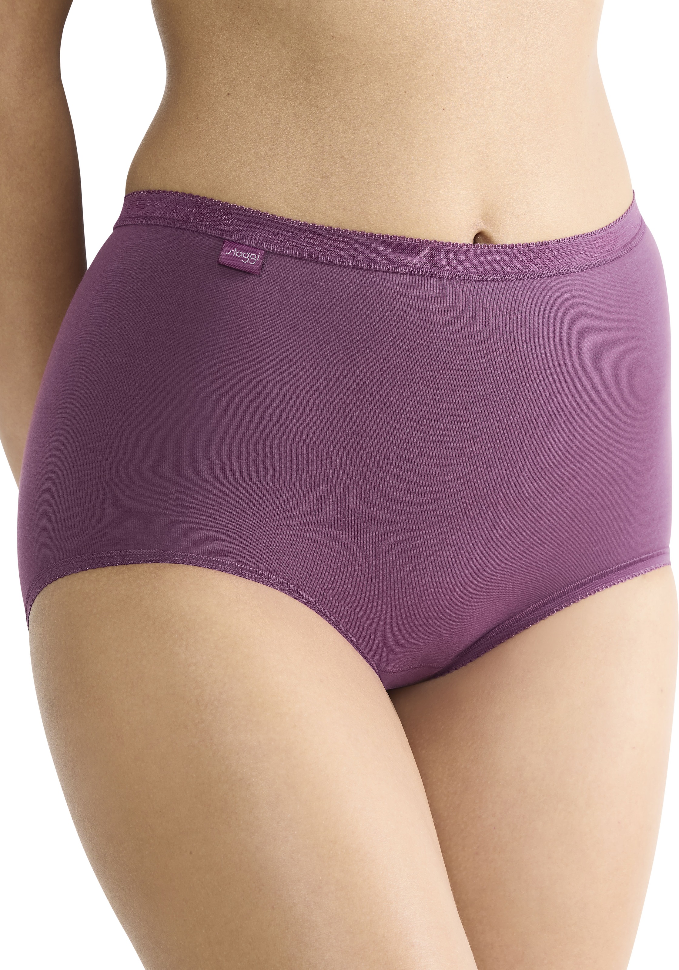 sloggi Maxislip »Basic+«, (3er Pack), Baumwollmischung, weiche Nähte, Single Jersey