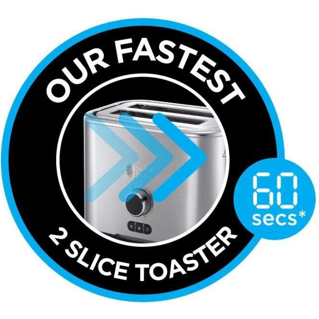 RUSSELL HOBBS Toaster »Velocity 24140-56«, 2 kurze Schlitze, für 2 Scheiben, 2400 W