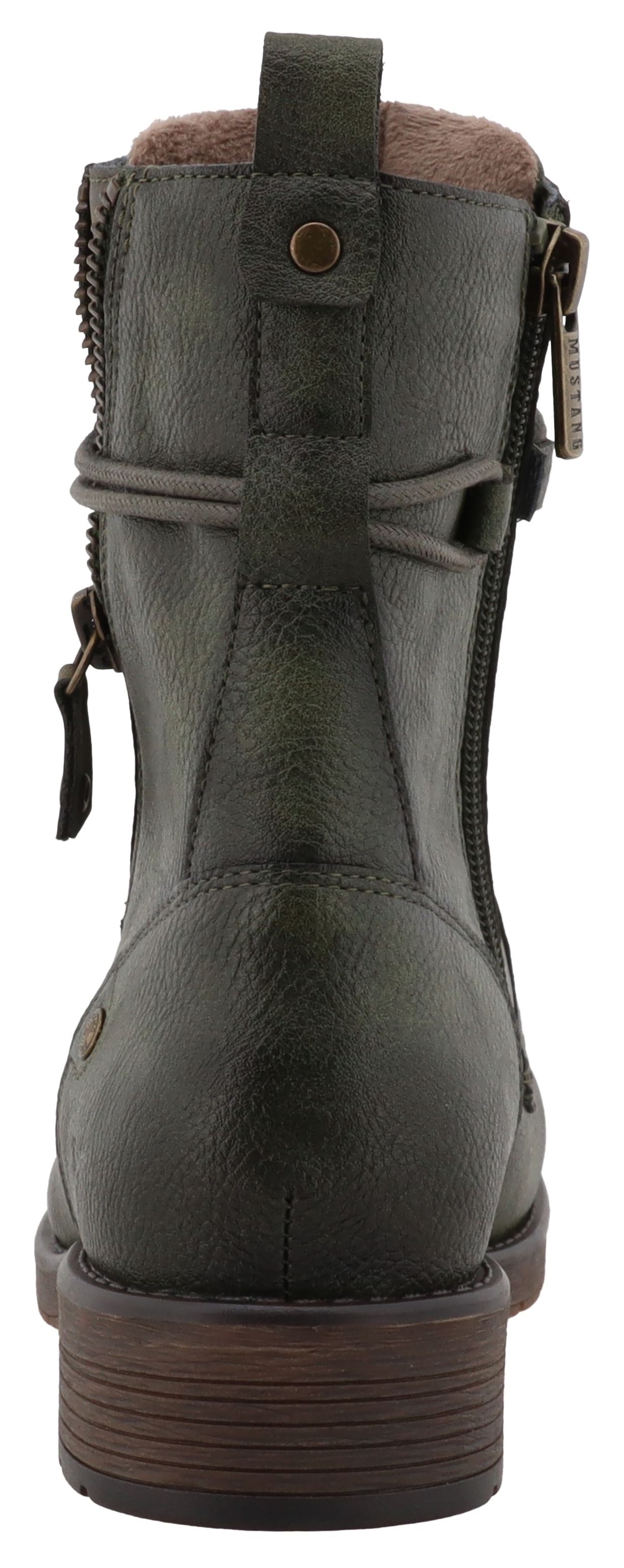 Mustang Shoes Winterstiefelette »Elfi«  Winterstiefel mit Reißverschluss und markanter Schnürung