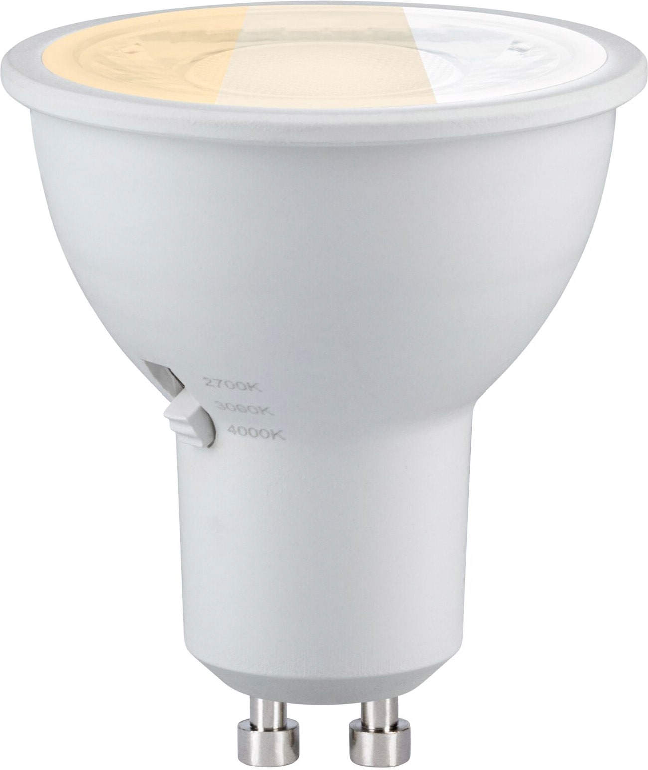 Paulmann LED-Leuchtmittel »650lm 3CCT DipSwitch 50° 6,9W 230V« GU10 1 Stk. Farbwechsler White Select