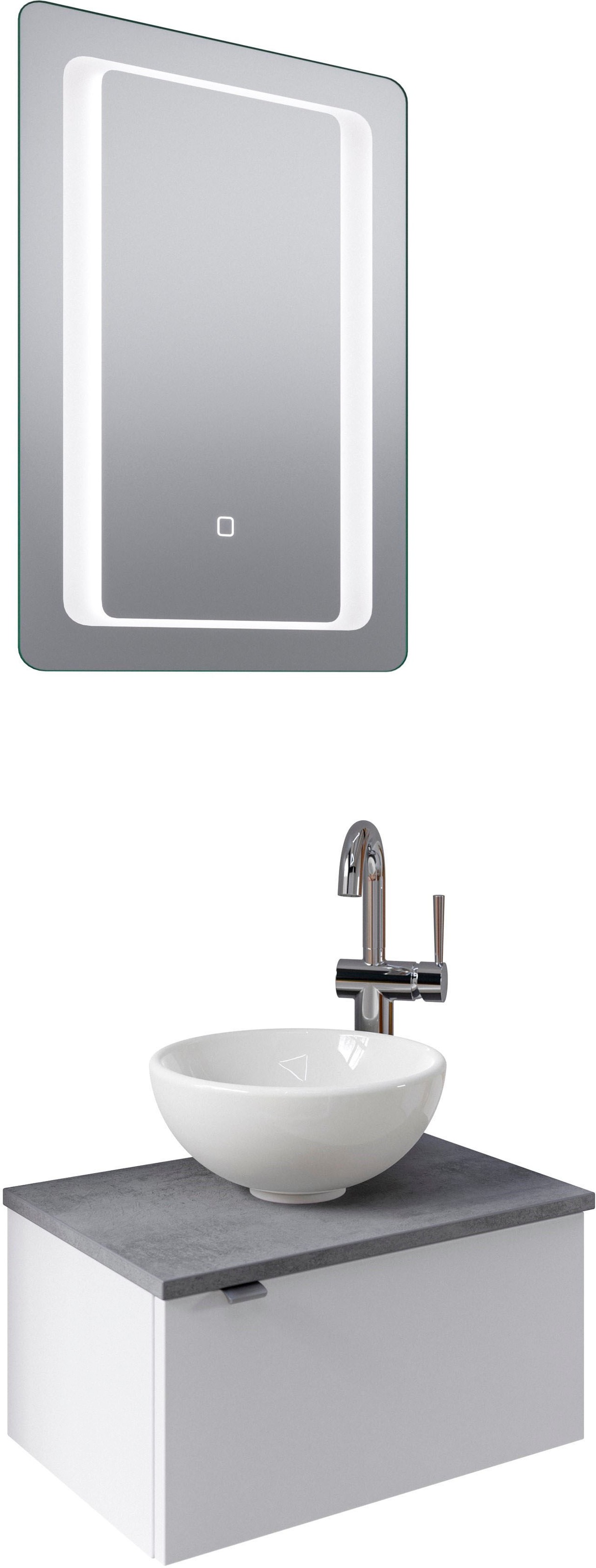 Saphir Badmöbel-Set »Serie 6915«, (4 St.), Gäste-Bad, 51 cm breit, mit LED- günstig online kaufen
