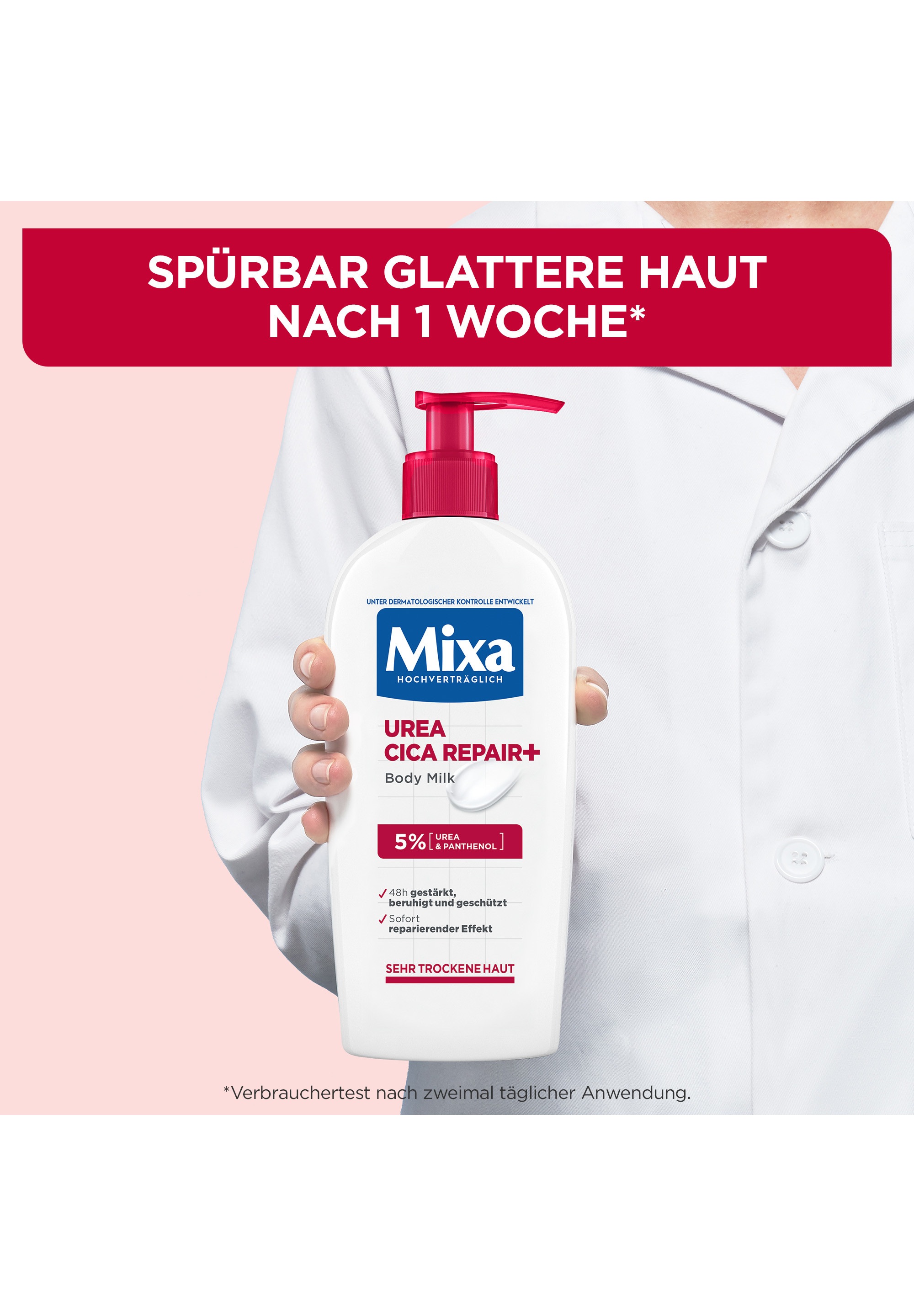 Mixa Körpermilch »MIXA UREA CICA REPAIR + BODY MILK« intensive Pflege von trockener Haut