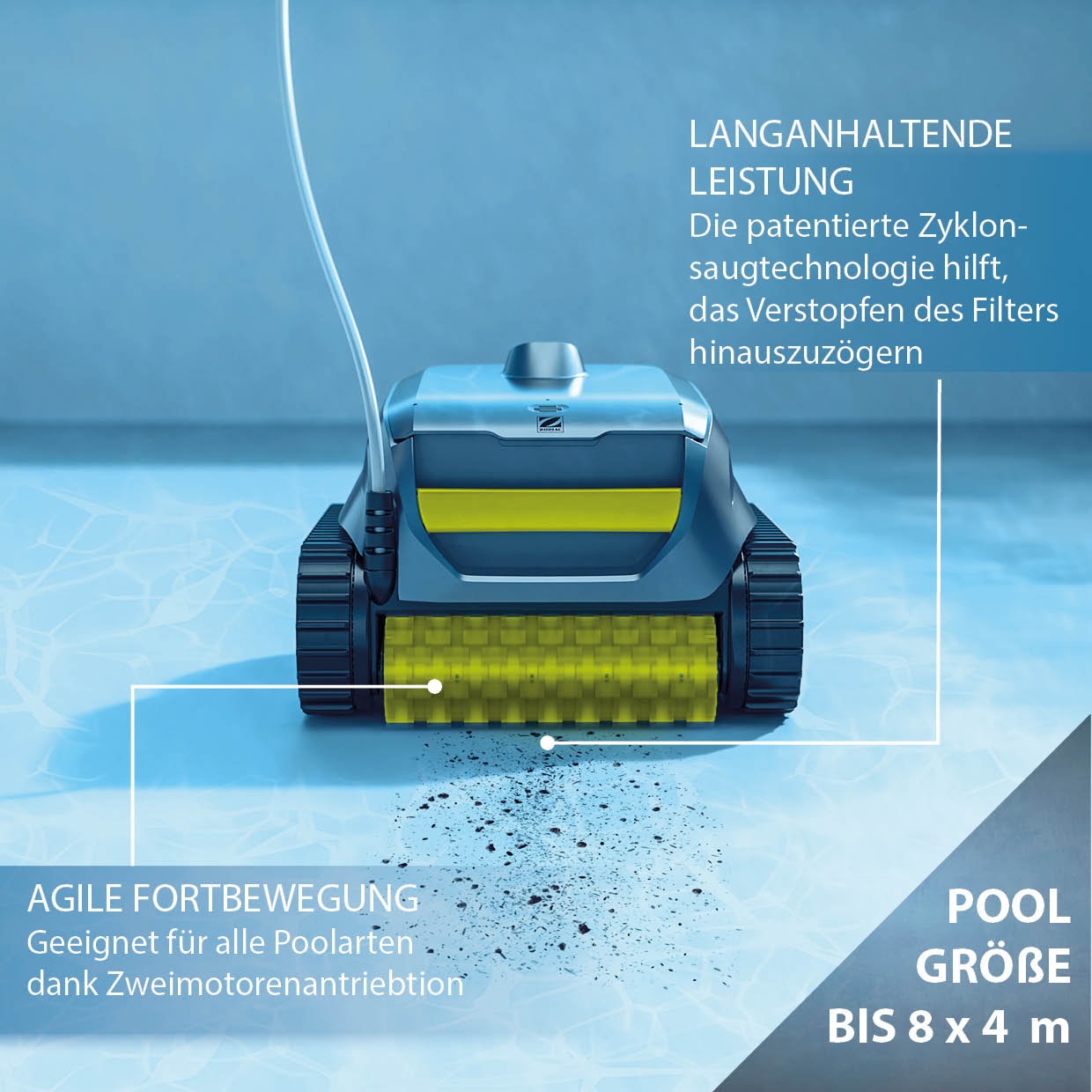 ZODIAC® Poolroboter »»Sweepy««, (Akku Pool Reiniger), Corded