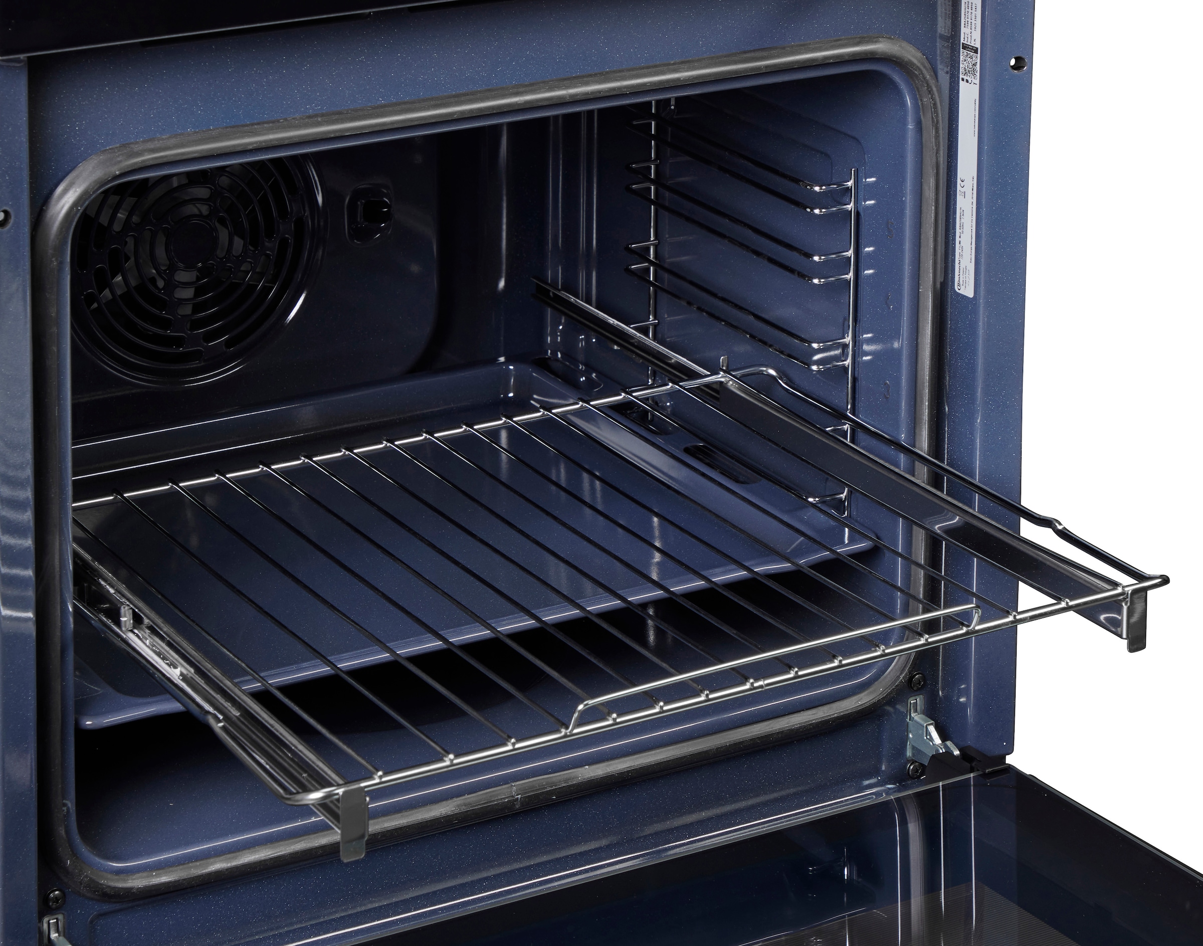 BAUKNECHT Backofen-Set »BAKO 760 Steam BL« mit 1-fach-Teleskopauszug Set, 2 Stk. tlg. GentleSteam - für ein saftiges Inneres und ein knuspriges Äußeres