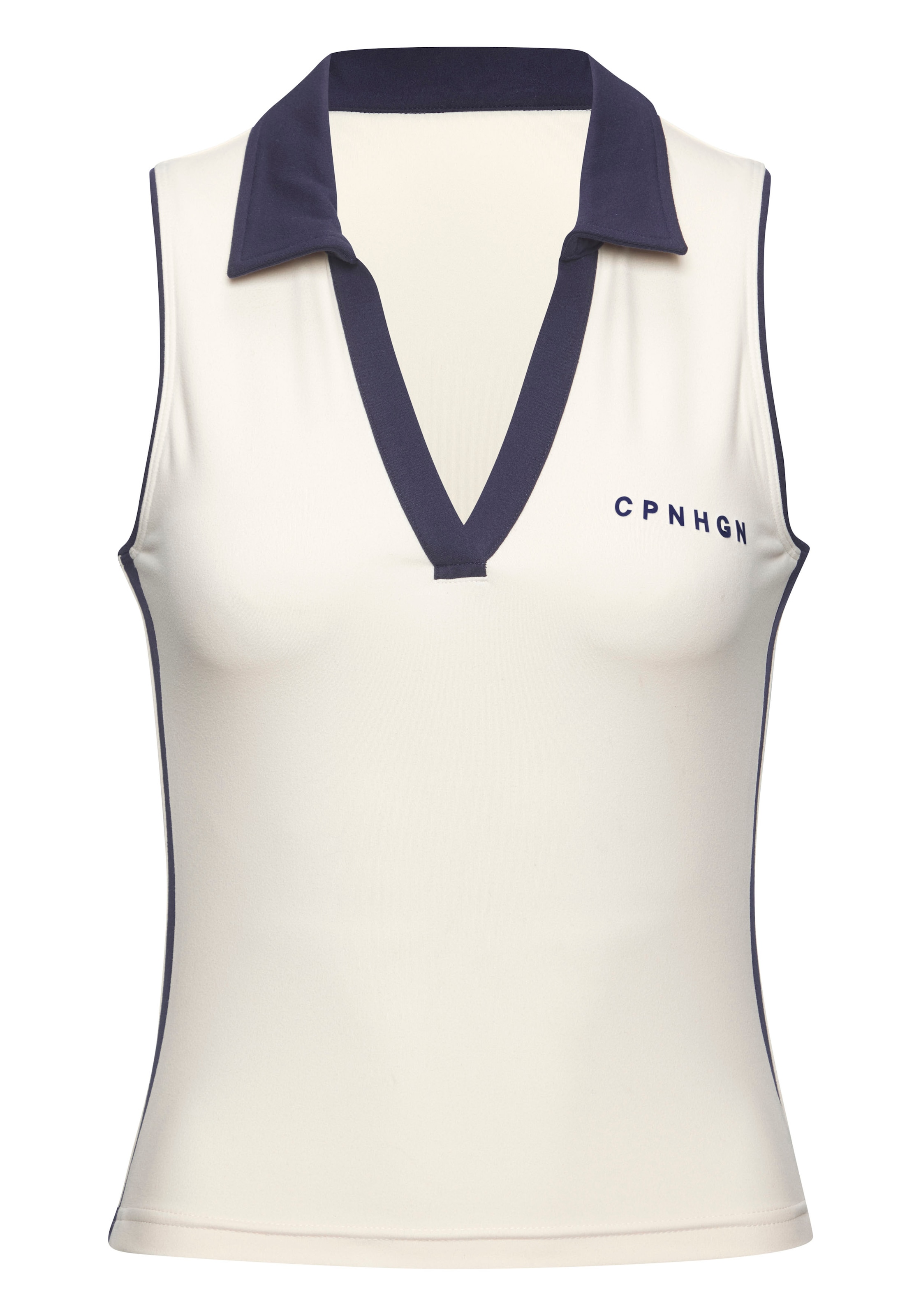 Copenhagen Studios Poloshirt mit seitlichen Kontraststreifen