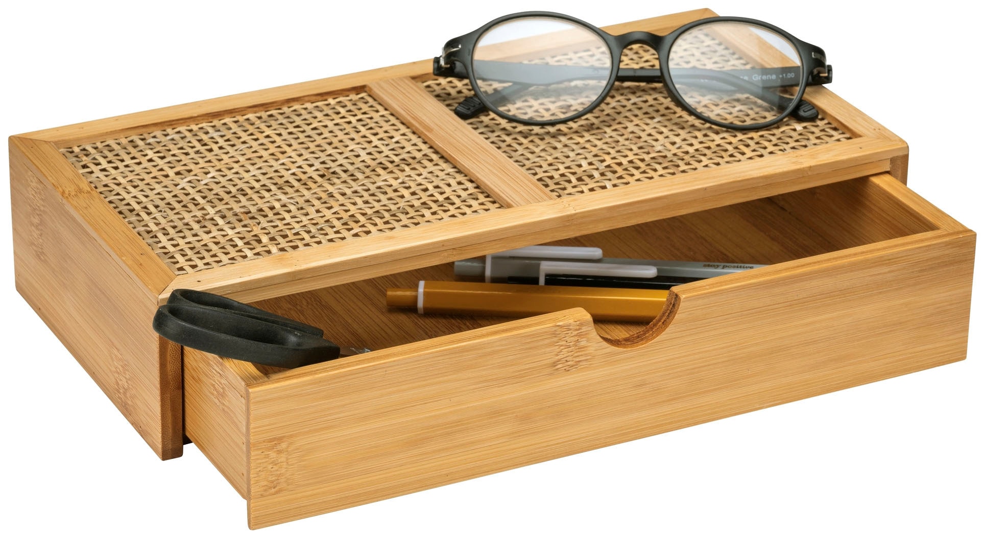 WENKO Badorganizer »Allegre« mit Schublade, aus Bambus und Rattan