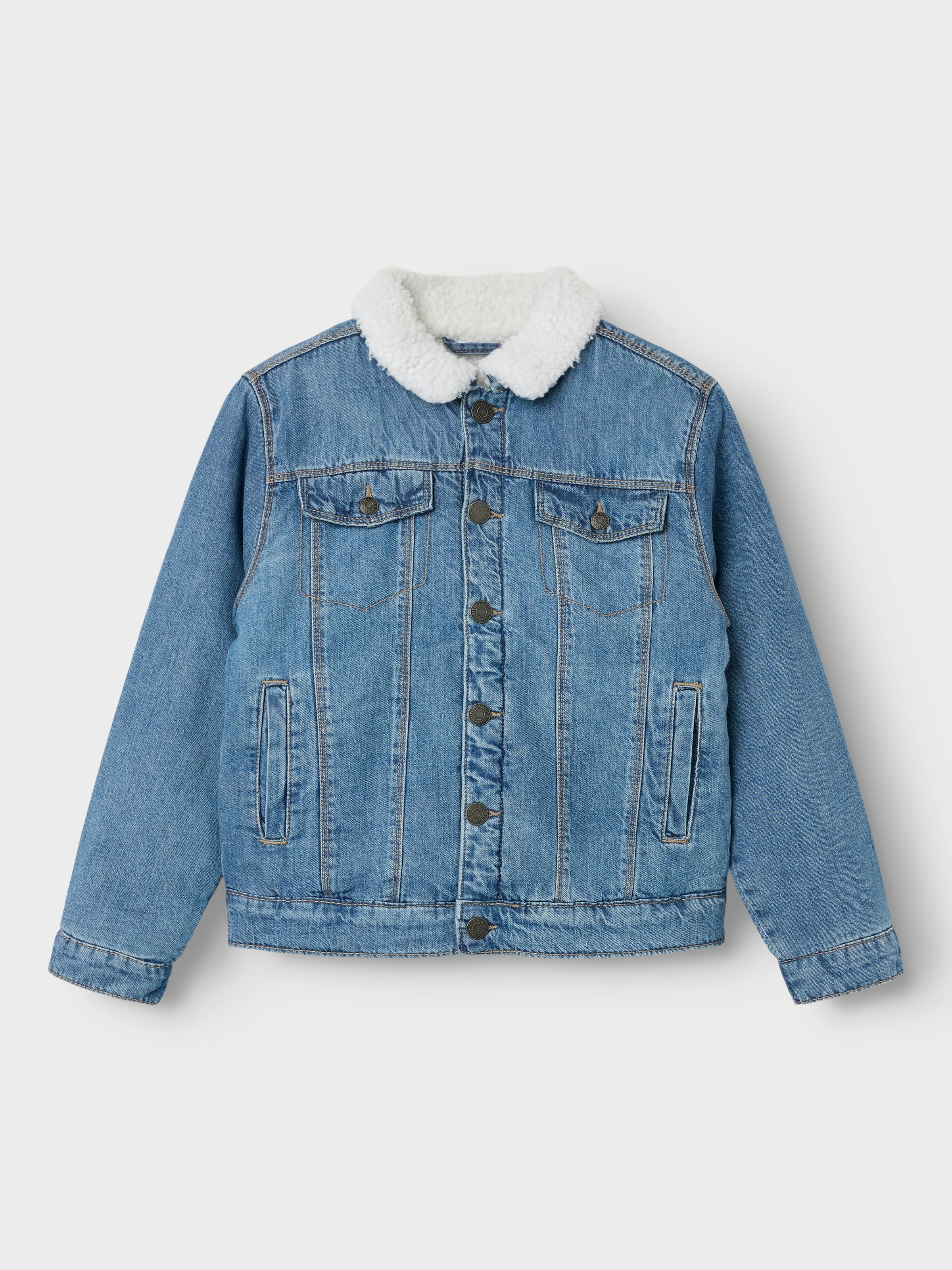NAME IT Jeansjacke »NKMJACK TEDDY DNM JACKET 1101-OV N« Medium Blue Denim 152 152 Coole Jeansjacke von name it für Jungen