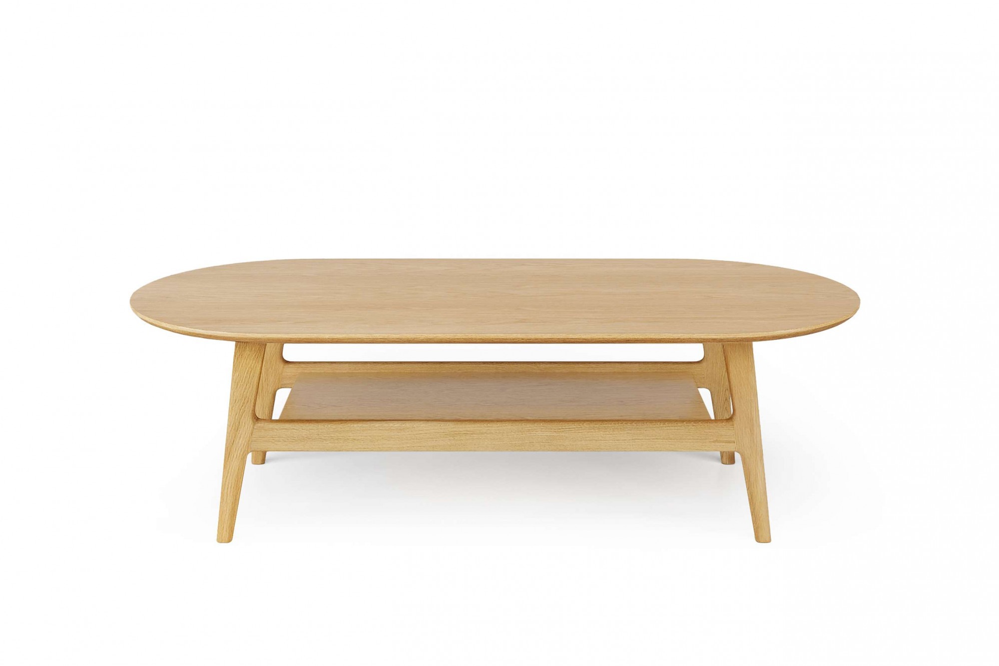 Woodman Couchtisch »Curved« Scandi Design, Breite 130 cm, FSC®-zertifiziert günstig online kaufen