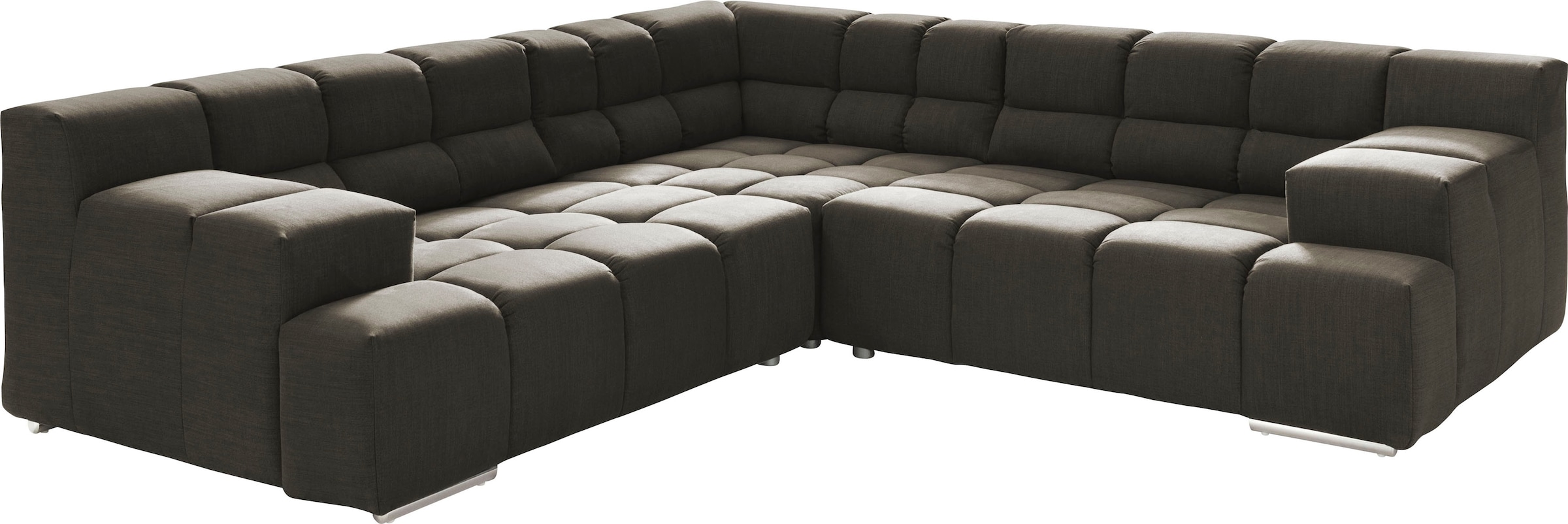 designwerk Ecksofa »Temple L-Form, tolles Designsofa« mit Sitztiefenverstel günstig online kaufen