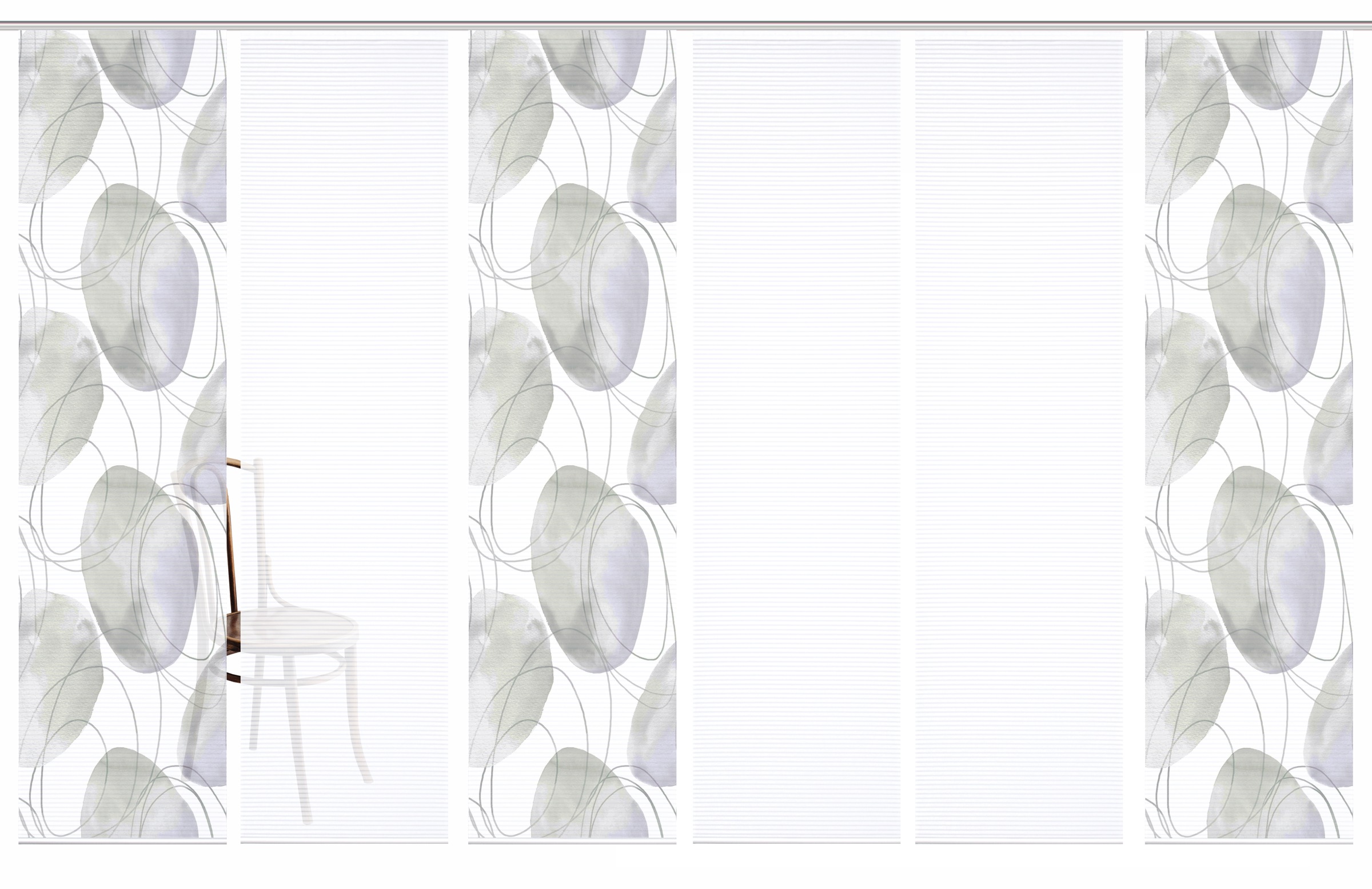 HOME in green Schiebegardine »ELLRIK« Paneelwagen 6 Stk. tlg. Bambusoptik, günstig online kaufen