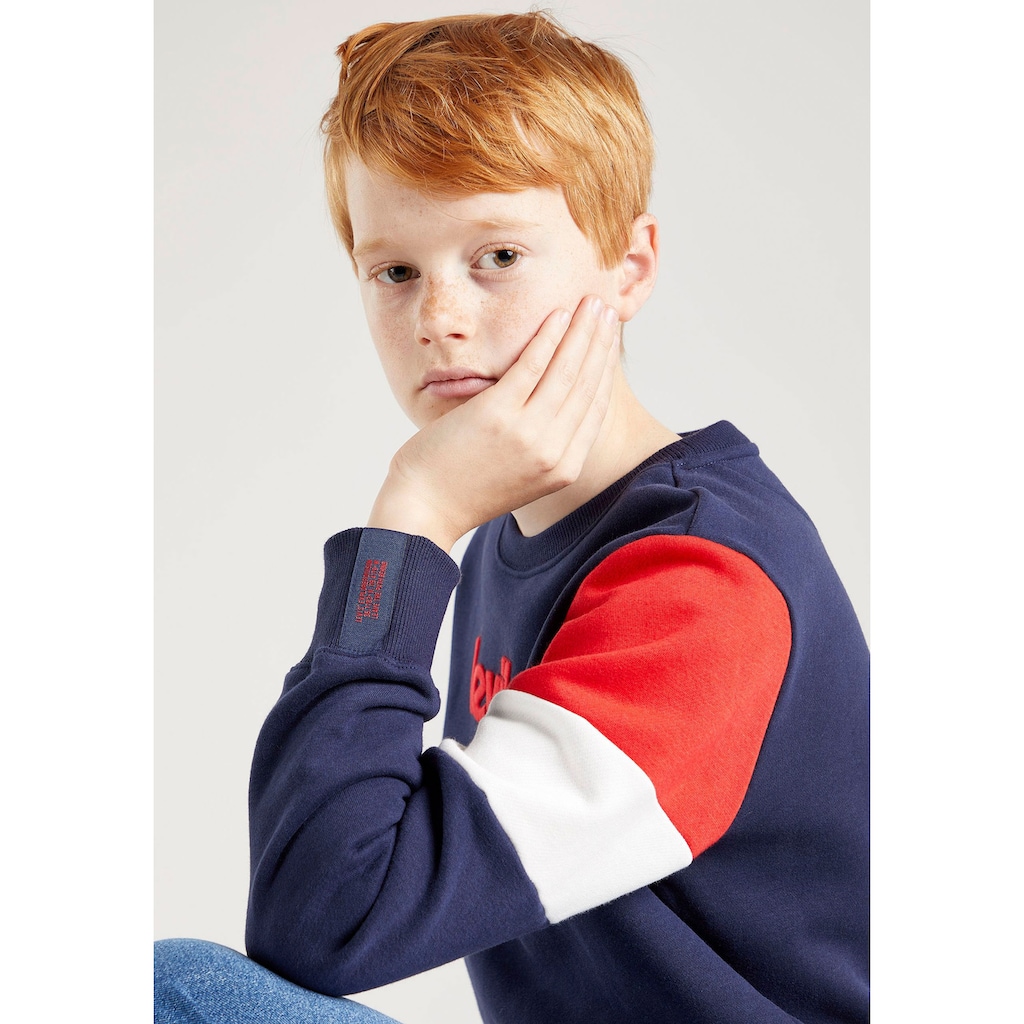 Levi's® Kids Sweatshirt »COLORBLOCKED CREW«