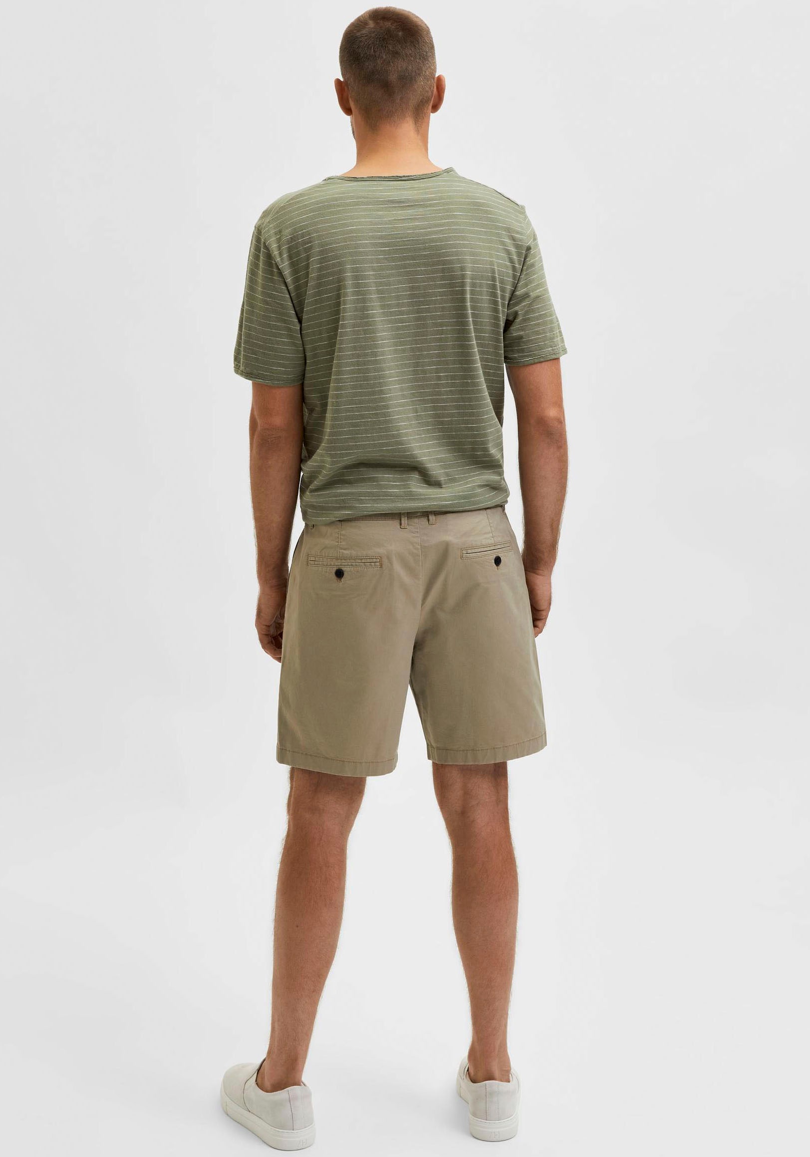 2. Bild von SELECTED HOMME Chinoshorts »SLHCOMFORT-HOMME FLEX SHORTS W NOOS«, unifarben