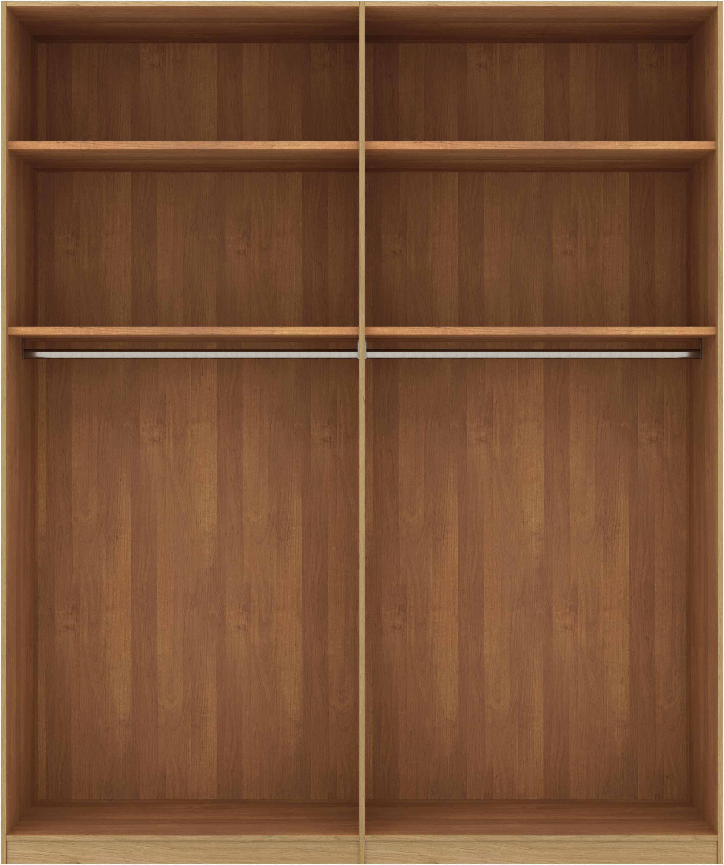 Musterring Drehtürenschrank »Savona, Kleiderschrank, Schrank, Garderobe, teilmassiv Eiche«, (mit Türdämpfern, in 5 Breiten & 2 Höhen, extra Böden, MADE IN GERMANY), Türen in Bianco-Eiche massiv, mit Querriegel, verschiedene Größen
