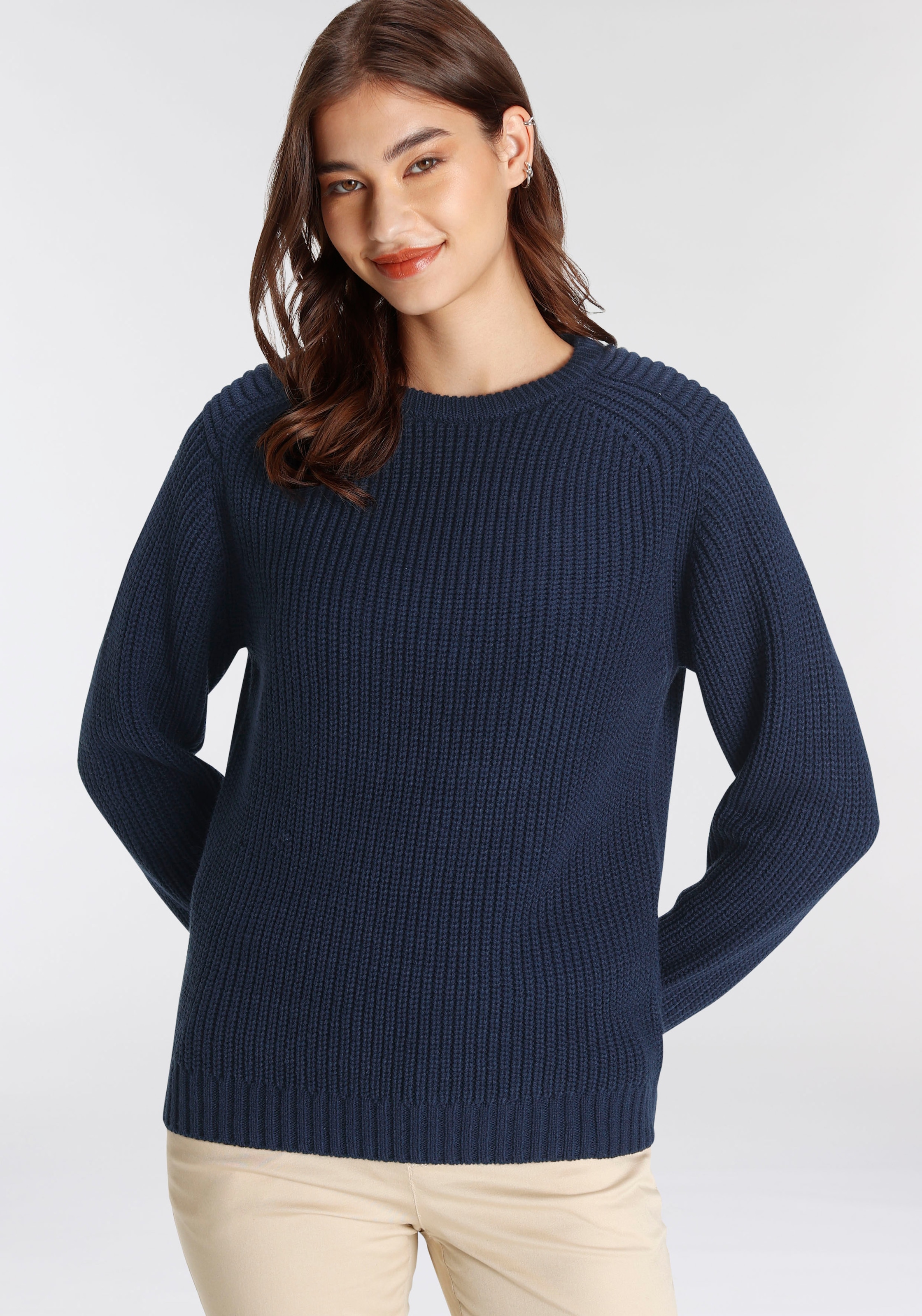 Strickpullover, in schöner Strick-Optik