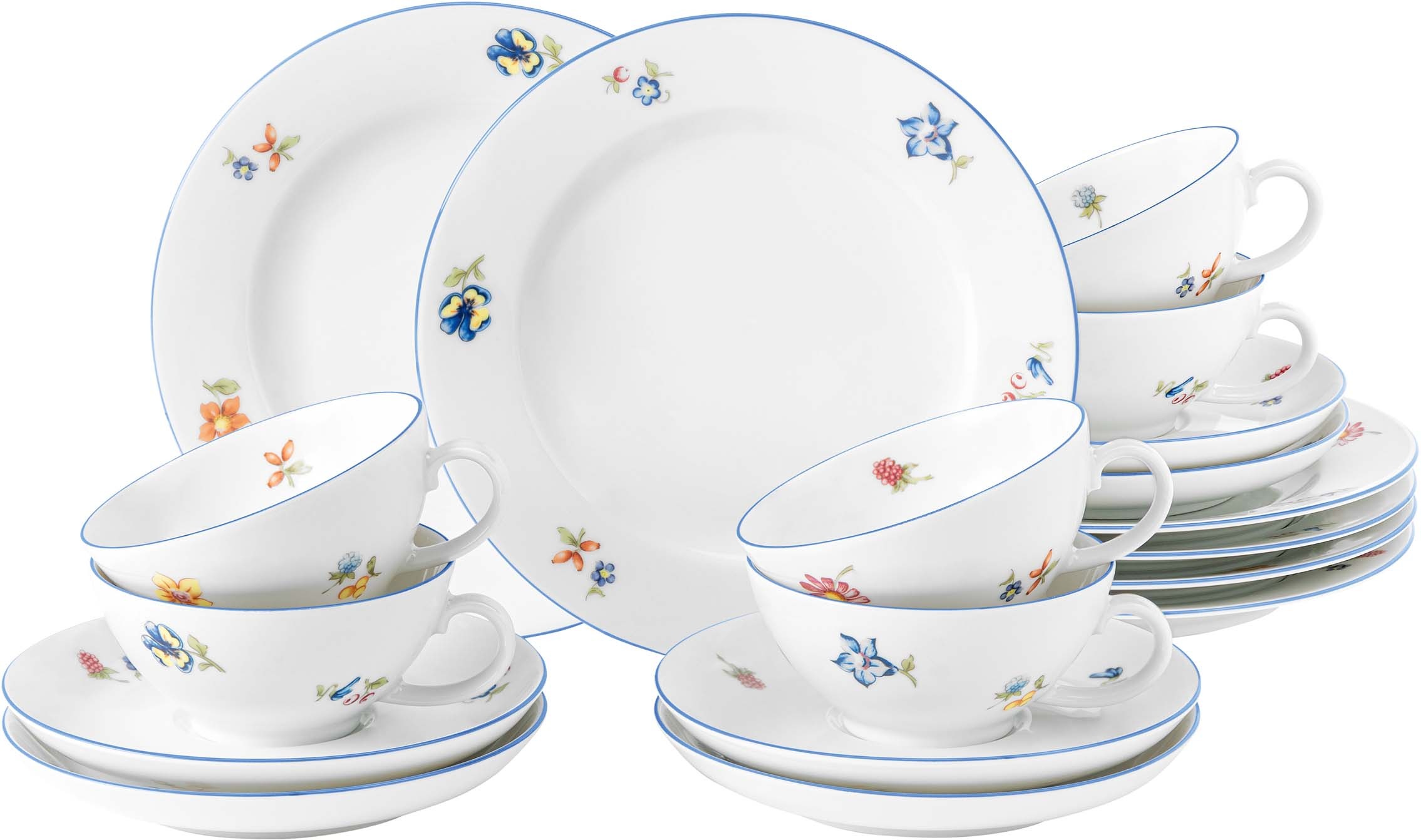 Seltmann Weiden Teeservice »Geschirr-Set Sonate Nostalgie« Tassen, Untertas günstig online kaufen