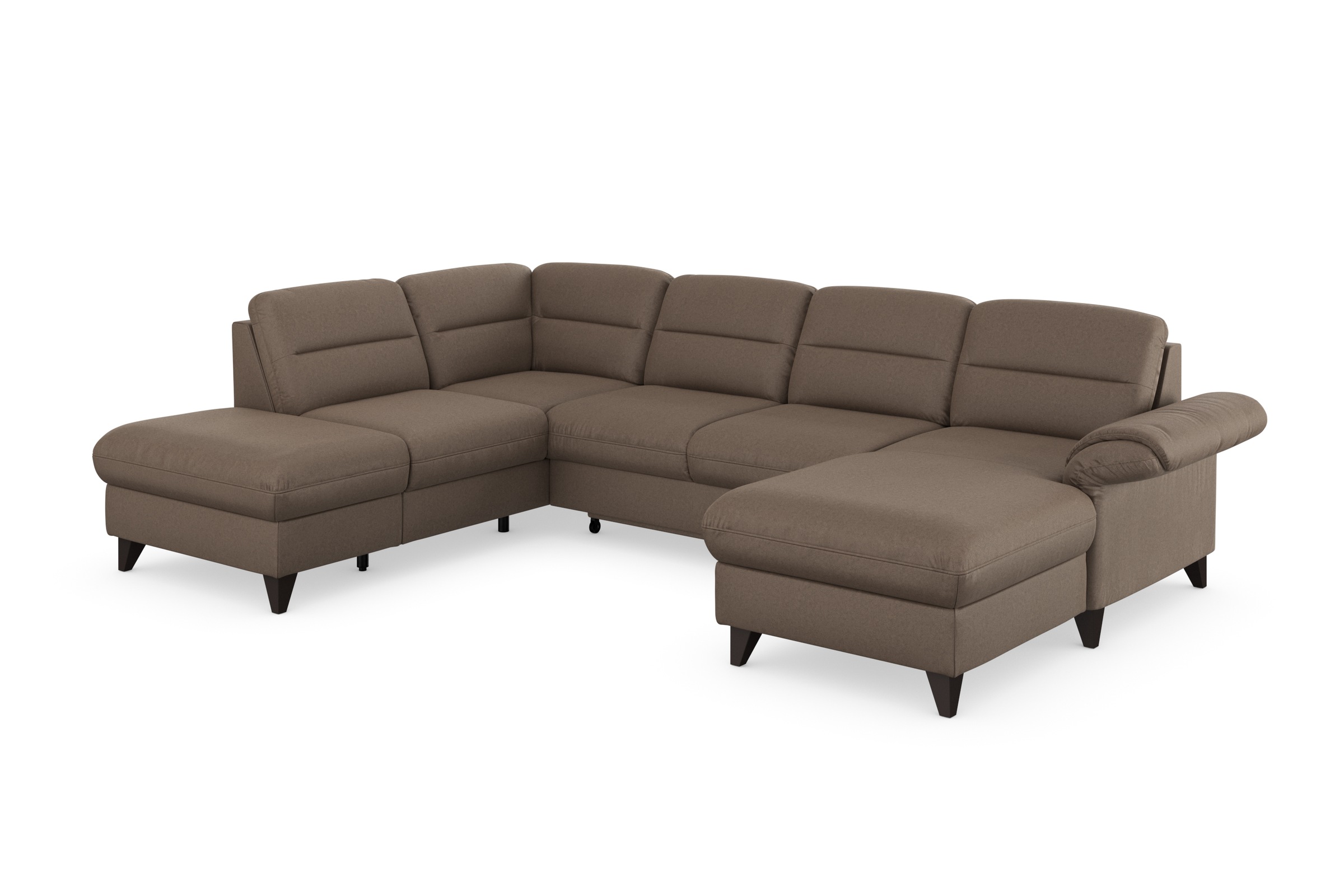 sit&more Wohnlandschaft »Mellum U-Form«, Federkern, wahlweise mit Bettfunktion, Stauraum und Armteilfunktion