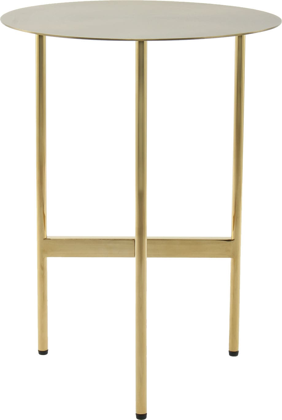 Kayoom Beistelltisch »Pero 125, Minimalistisches Design, Passt zu jedem Einrichtungsstil« 1 Stk. tlg. Gestelldesign aus Edelstahl, runde Ablagefläche, minimalistisch