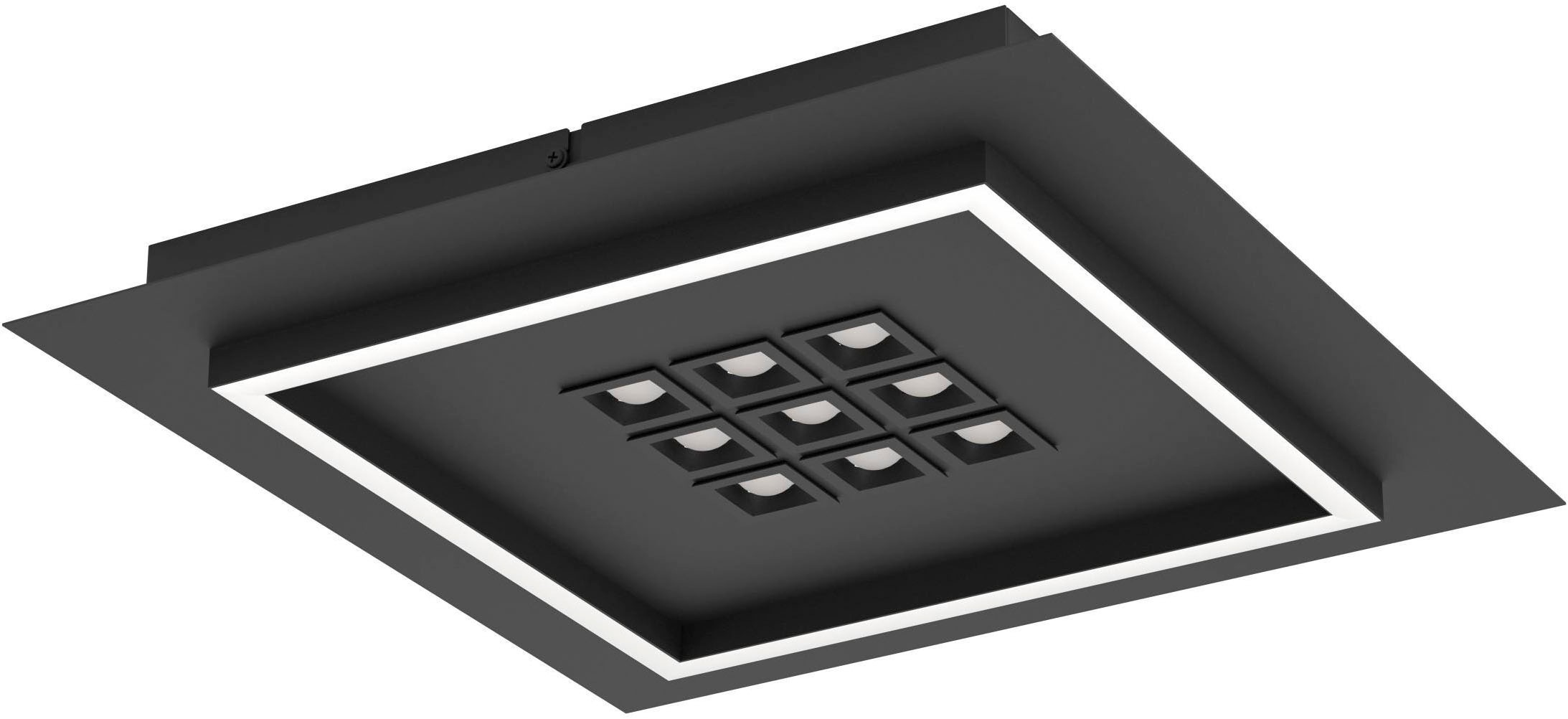 EGLO Deckenleuchte »Balazote Deckenlampe quadratisch aus Metall und Konstst günstig online kaufen