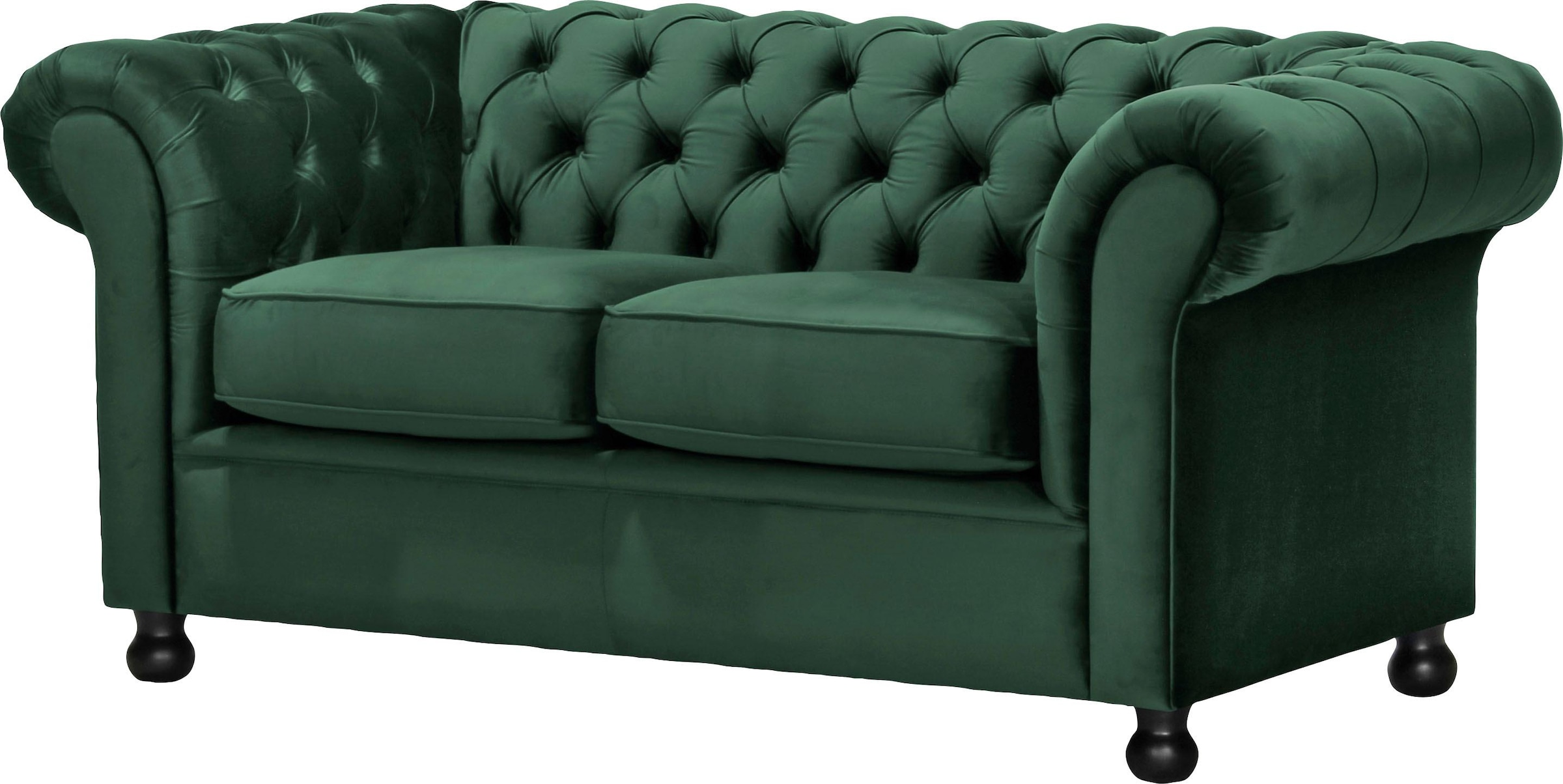 Home affaire Chesterfield-Sofa »Chesterfield Home 2-Sitzer«, mit edler Knopfheftung und typischen Armlehnen