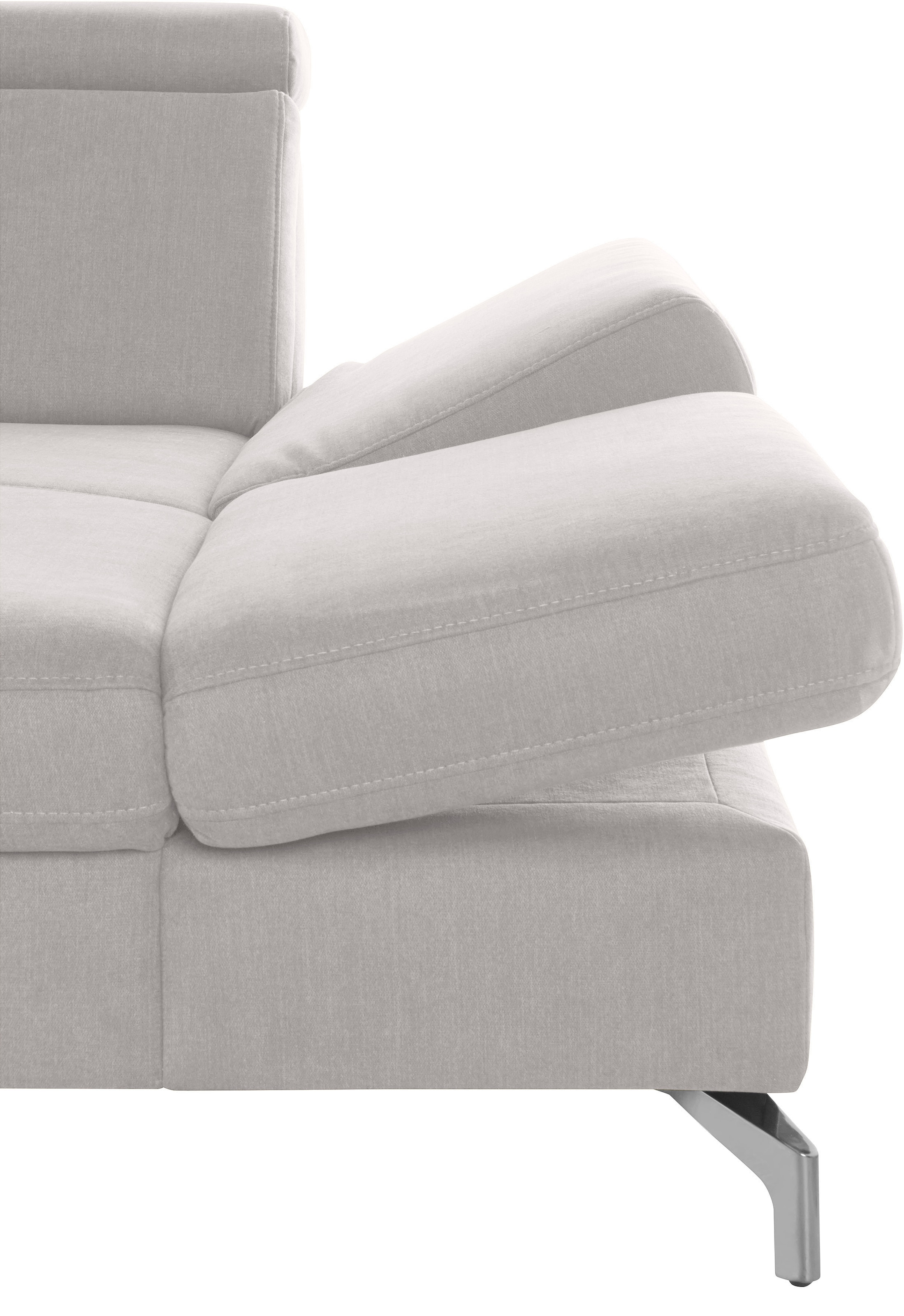 sit&more Wohnlandschaft »Brisbane U-Form«, Fußhöhe 12 cm, inklusive Sitztiefen-, Armteil- und Kopfteilverstellung