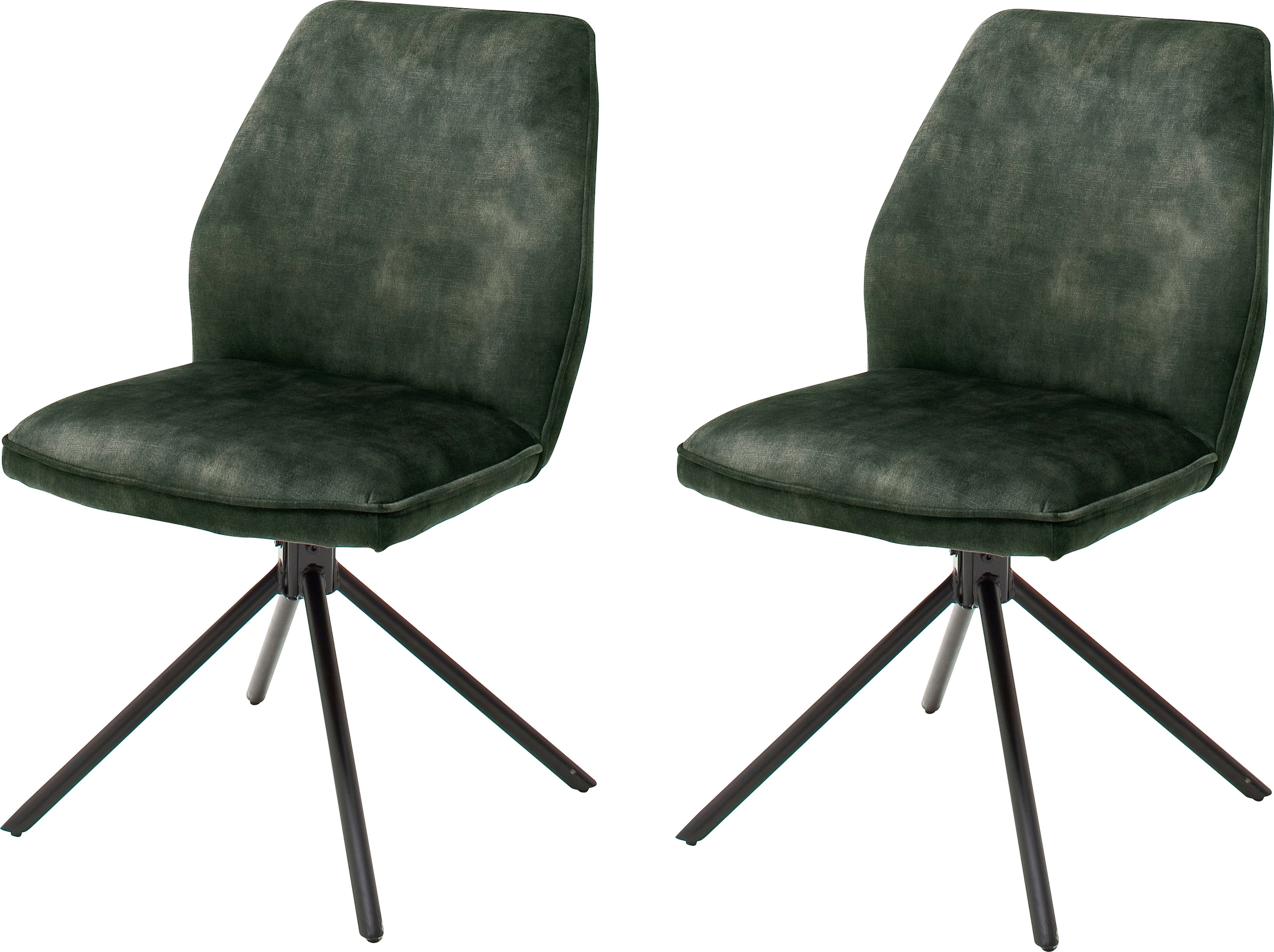 MCA furniture Esszimmerstuhl »Ottawa«, (Set), 2 St., Vintage, Vintage Velou günstig online kaufen