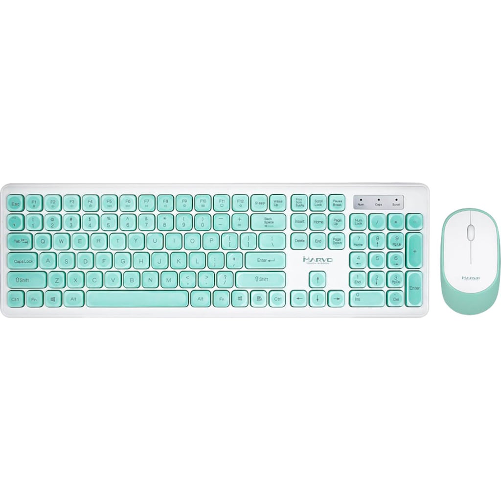 MARVO Tastatur- und Maus-Set »Marvo Wireless/kabellose Tastatur und Maus«, (1 St.)