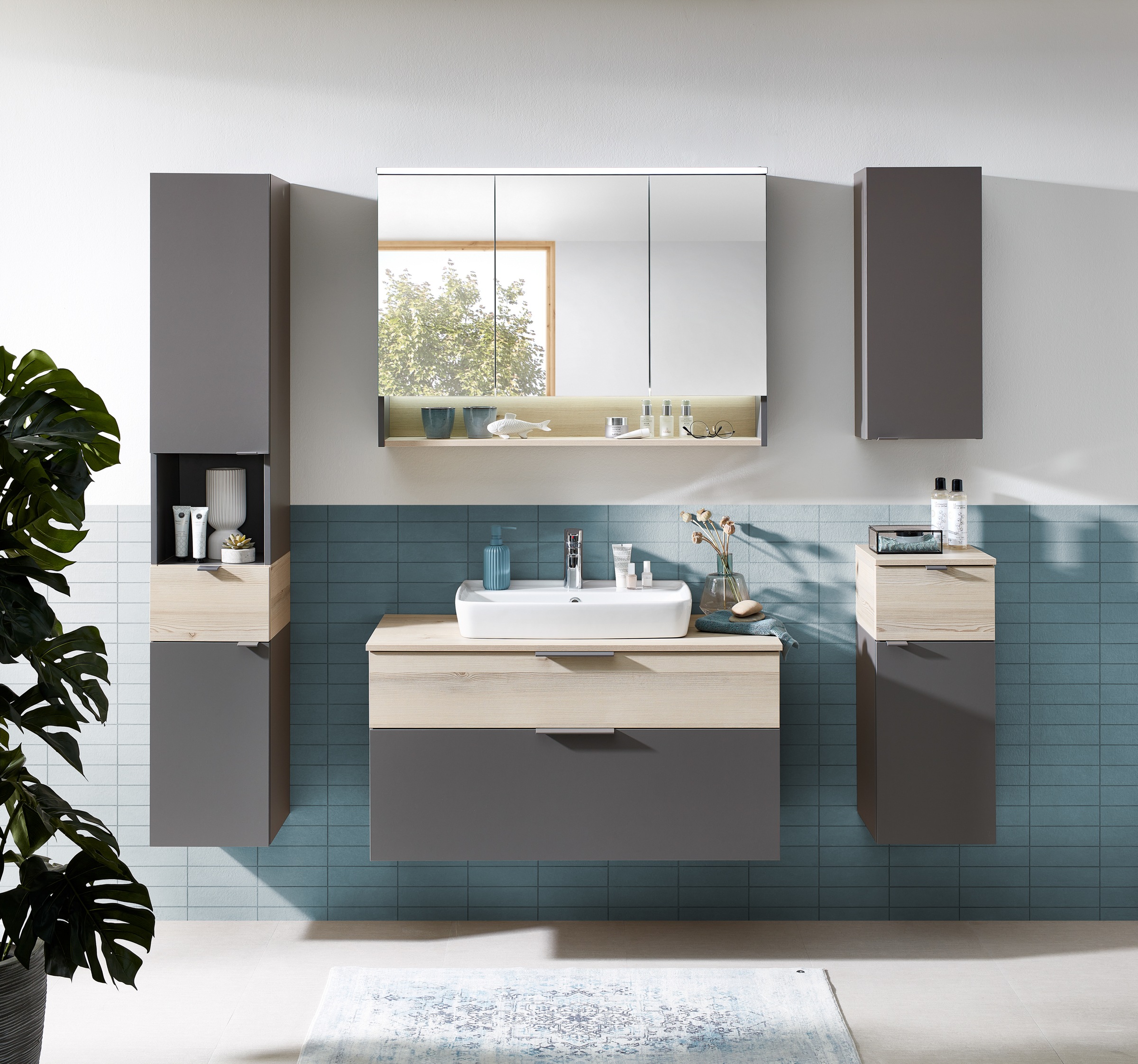 Saphir Badmöbel-Set »Quickset 394«, (Komplett-Set, 6 St.) günstig online kaufen