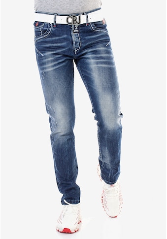 Cipo & Baxx Straight-Jeans, mit cooler Used-Waschung kaufen