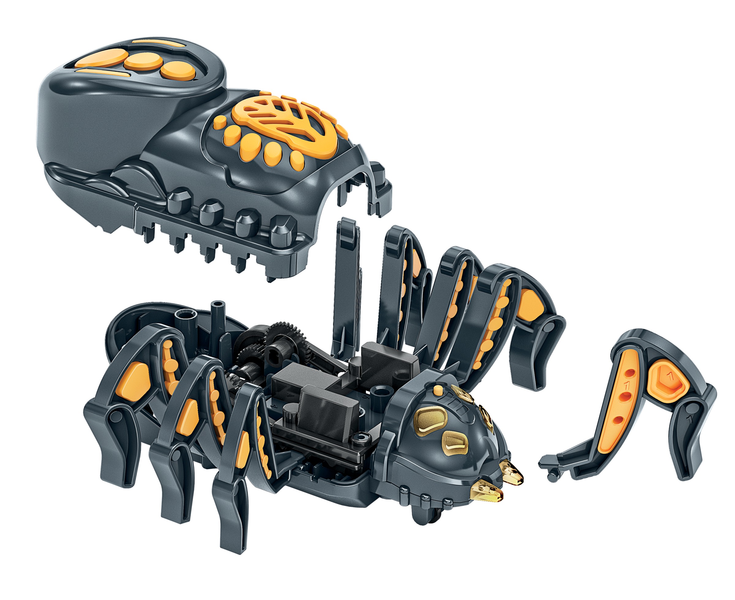 Clementoni® Robotertier »Galileo Robotics, SPIDER Bot« mit Licht