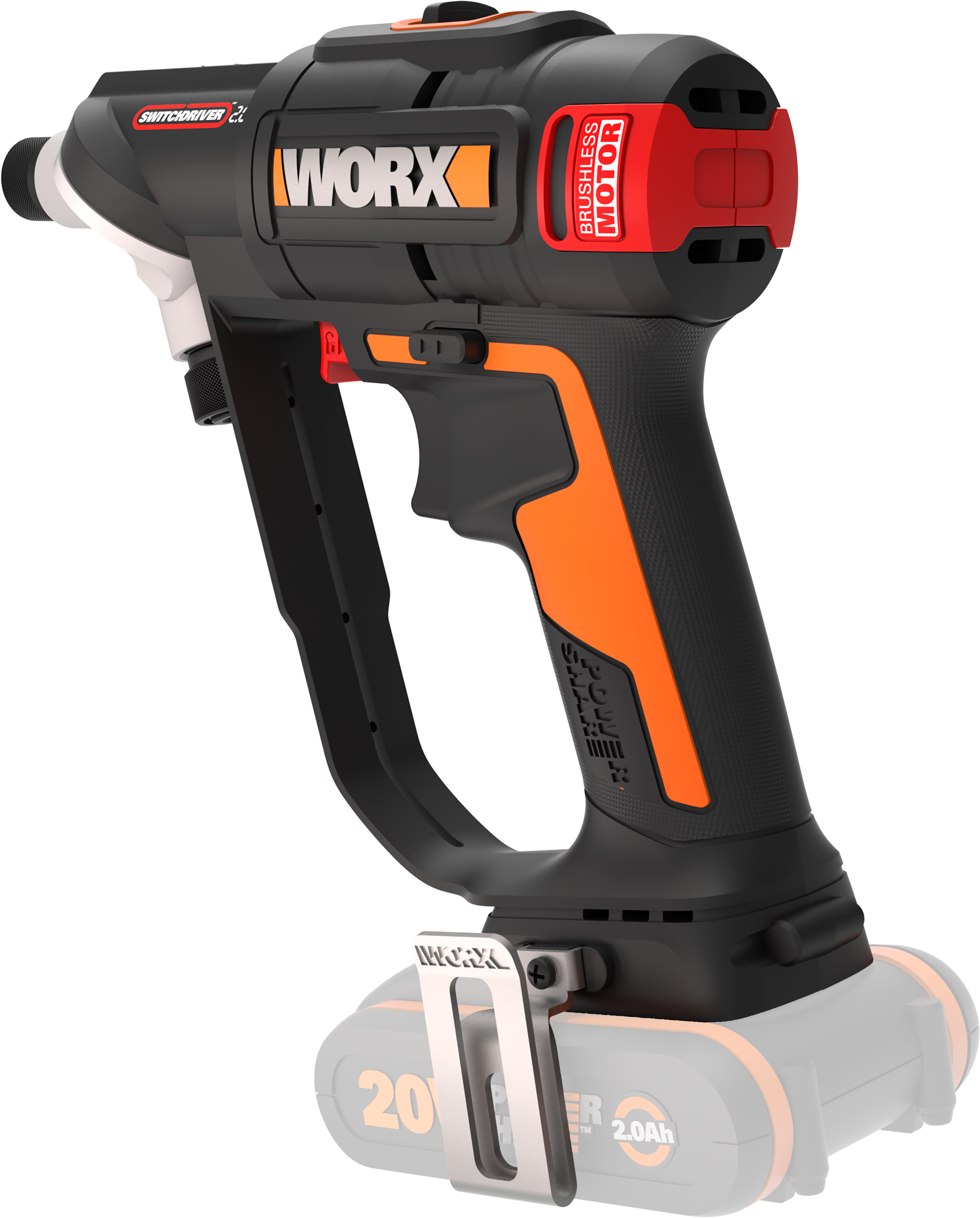 8. Bild von Worx Akku-Bohrschrauber »WX177.9«, bürstenloser Motor, schneller Bit-Wechsel, ohne Akku & Ladegerät