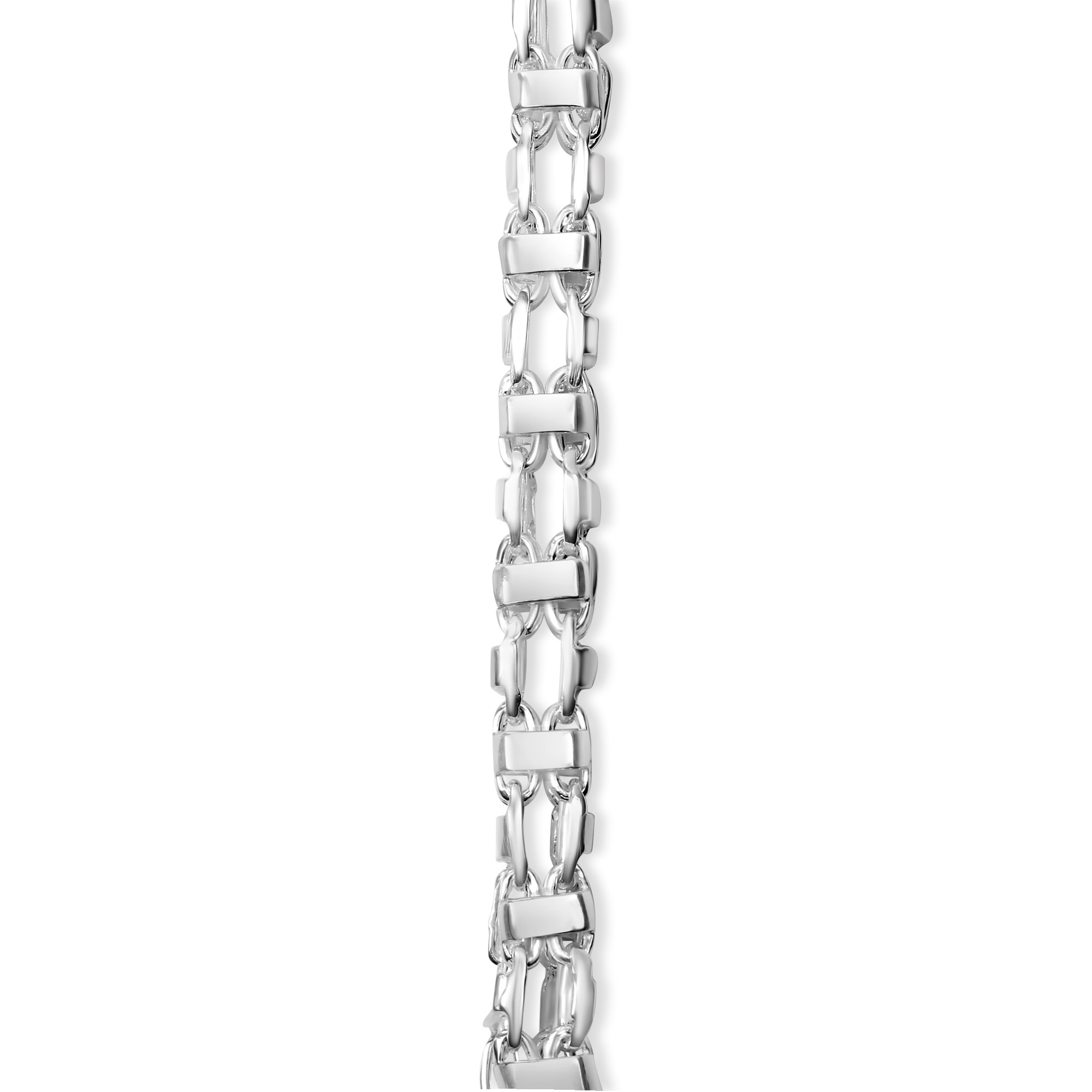 Vivance Collierkettchen »925/- Sterling Silber weiß Käfigkette 60 cm«