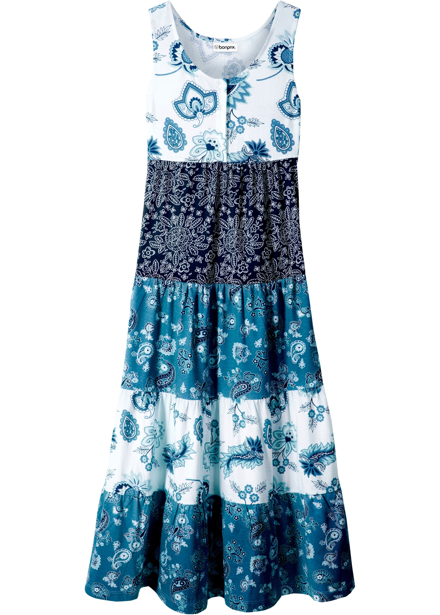 bonprix Jerseykleid 1 tlg. für Frühling und Sommer, Maxi-Kleid, regular fit