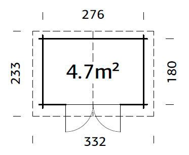 Palmako Gartenhaus »Valentine«, 4,7 qm