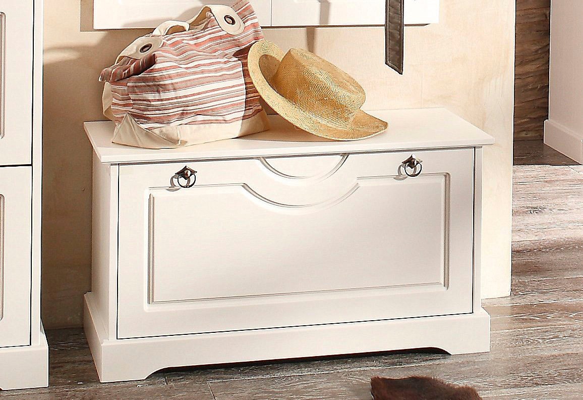 Schuhtruhe OTTO HOME "Klera", weiß, B:81cm H:45cm T:37cm